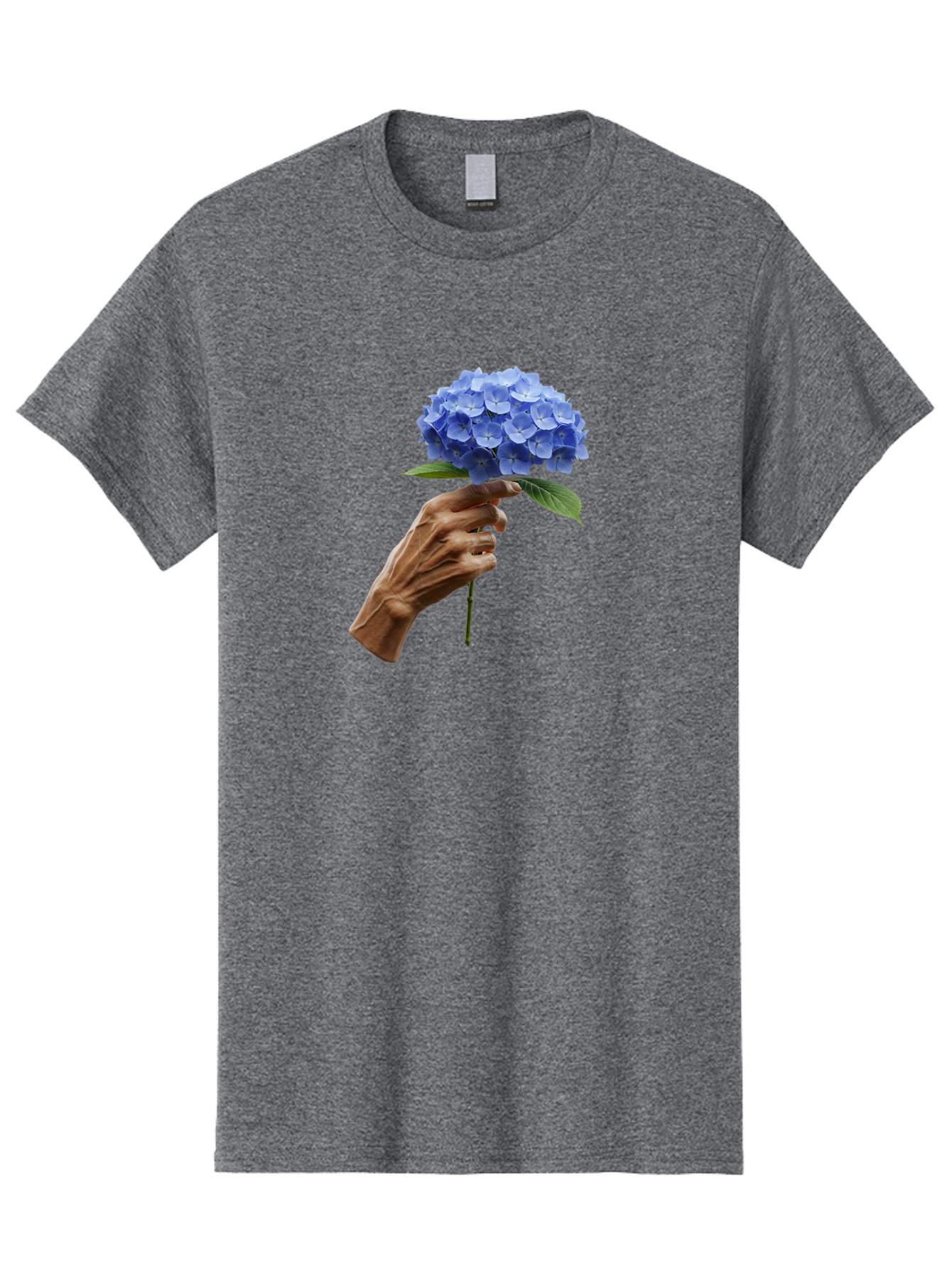 Blue-Hydrangea Men'S Graphic Tee, 100% Cotton, Comfortable Casual Summer Wear, Machine Washable, Vintage Camera, Old Camera, Antique Camera, Black Camera, Classic Photography, Photography Equipment, Nostalgic Device, Film Camera, Camera Art Bao138