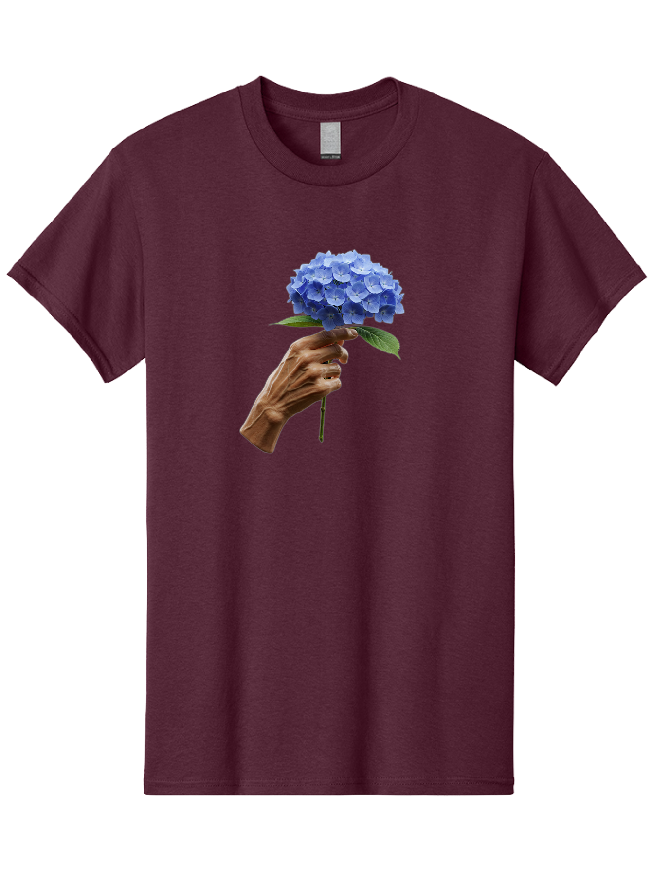 Blue-Hydrangea Men'S Graphic Tee, 100% Cotton, Comfortable Casual Summer Wear, Machine Washable, Vintage Camera, Old Camera, Antique Camera, Black Camera, Classic Photography, Photography Equipment, Nostalgic Device, Film Camera, Camera Art Bao138