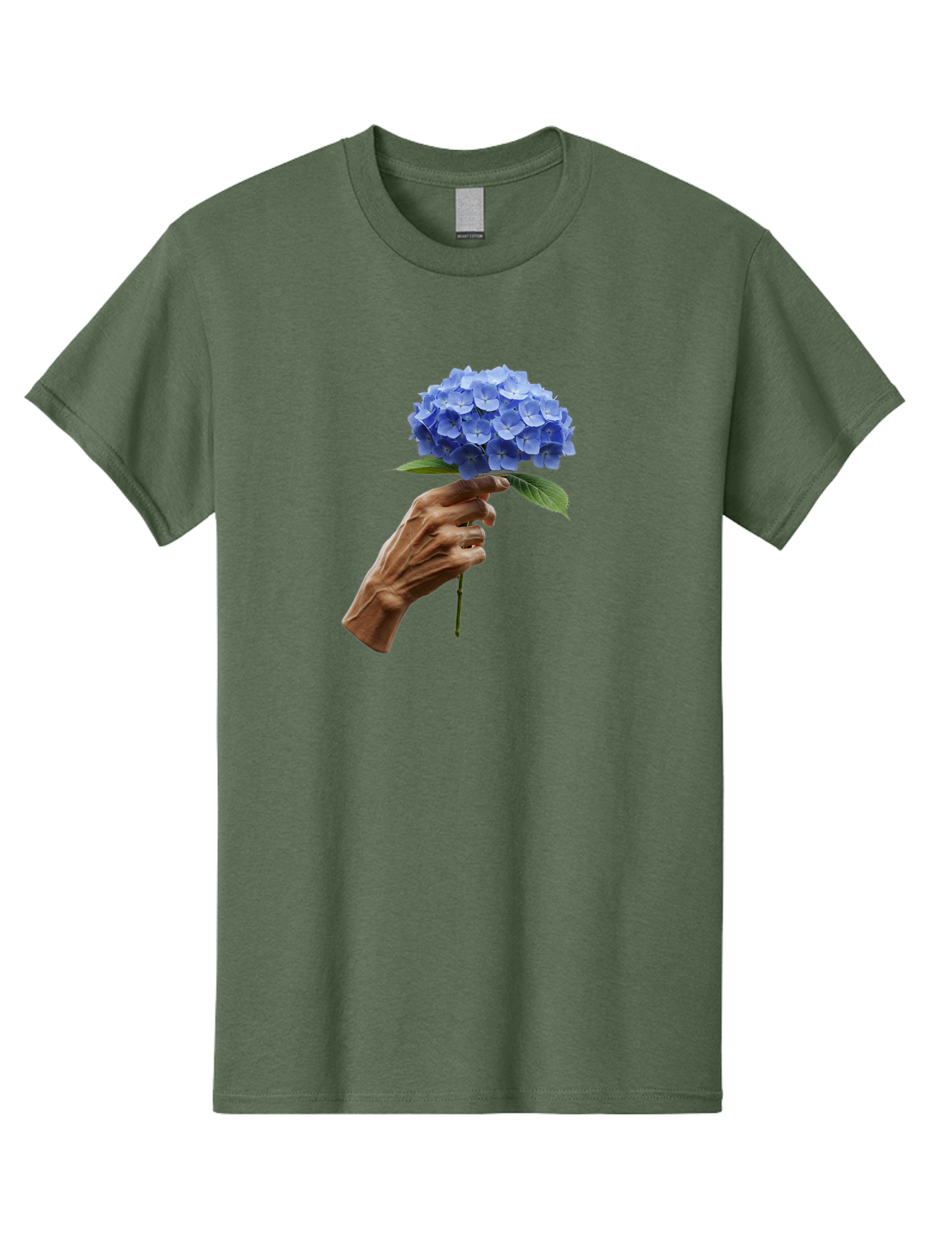 Blue-Hydrangea Men'S Graphic Tee, 100% Cotton, Comfortable Casual Summer Wear, Machine Washable, Vintage Camera, Old Camera, Antique Camera, Black Camera, Classic Photography, Photography Equipment, Nostalgic Device, Film Camera, Camera Art Bao138