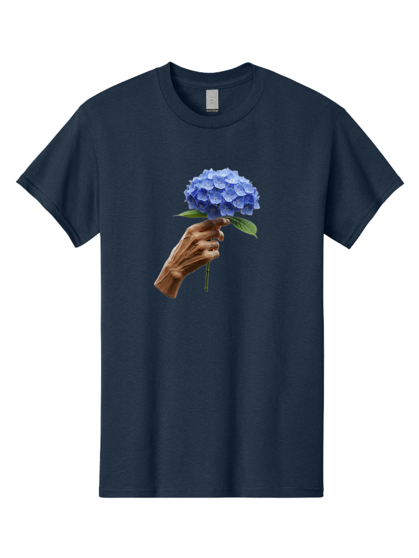Blue-Hydrangea Men'S Graphic Tee, 100% Cotton, Comfortable Casual Summer Wear, Machine Washable, Vintage Camera, Old Camera, Antique Camera, Black Camera, Classic Photography, Photography Equipment, Nostalgic Device, Film Camera, Camera Art Bao138