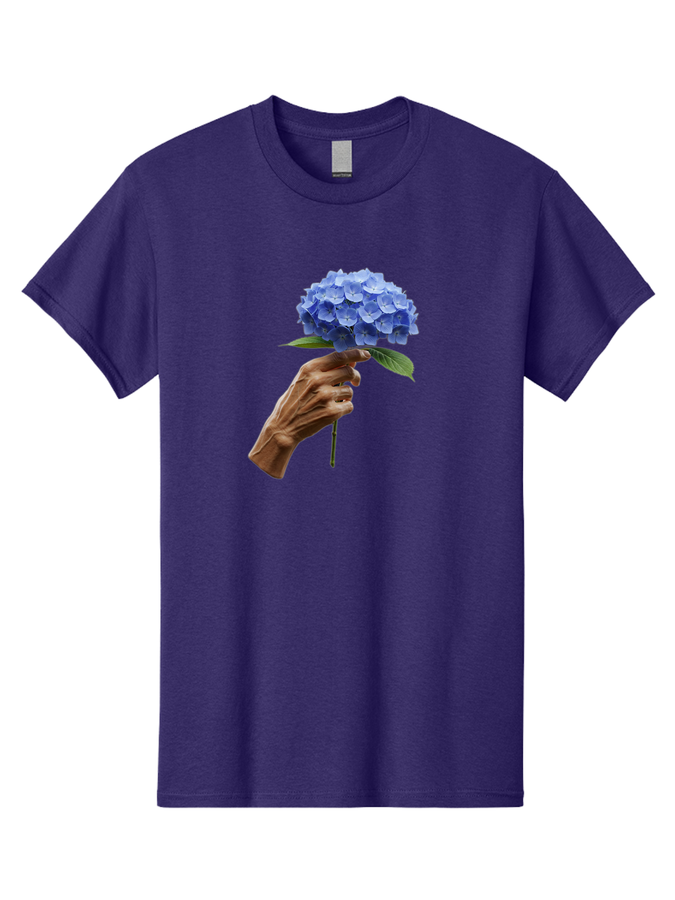 Blue-Hydrangea Men'S Graphic Tee, 100% Cotton, Comfortable Casual Summer Wear, Machine Washable, Vintage Camera, Old Camera, Antique Camera, Black Camera, Classic Photography, Photography Equipment, Nostalgic Device, Film Camera, Camera Art Bao138