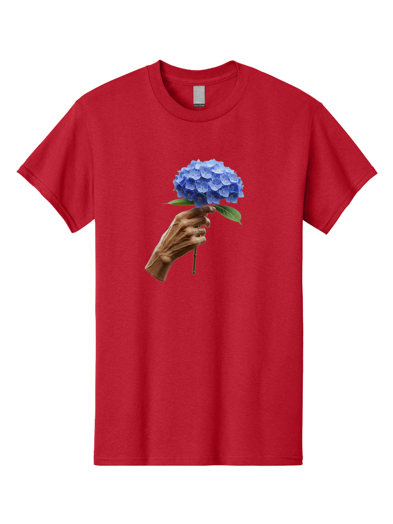 Blue-Hydrangea Men'S Graphic Tee, 100% Cotton, Comfortable Casual Summer Wear, Machine Washable, Vintage Camera, Old Camera, Antique Camera, Black Camera, Classic Photography, Photography Equipment, Nostalgic Device, Film Camera, Camera Art Bao138