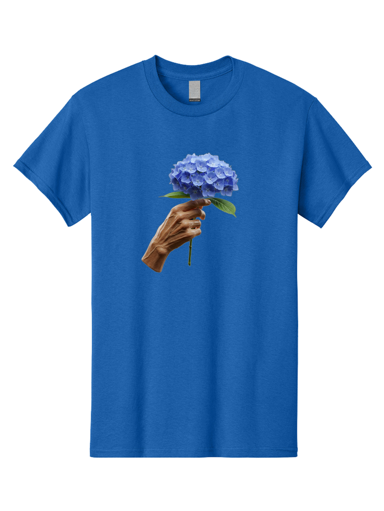 Blue-Hydrangea Men'S Graphic Tee, 100% Cotton, Comfortable Casual Summer Wear, Machine Washable, Vintage Camera, Old Camera, Antique Camera, Black Camera, Classic Photography, Photography Equipment, Nostalgic Device, Film Camera, Camera Art Bao138