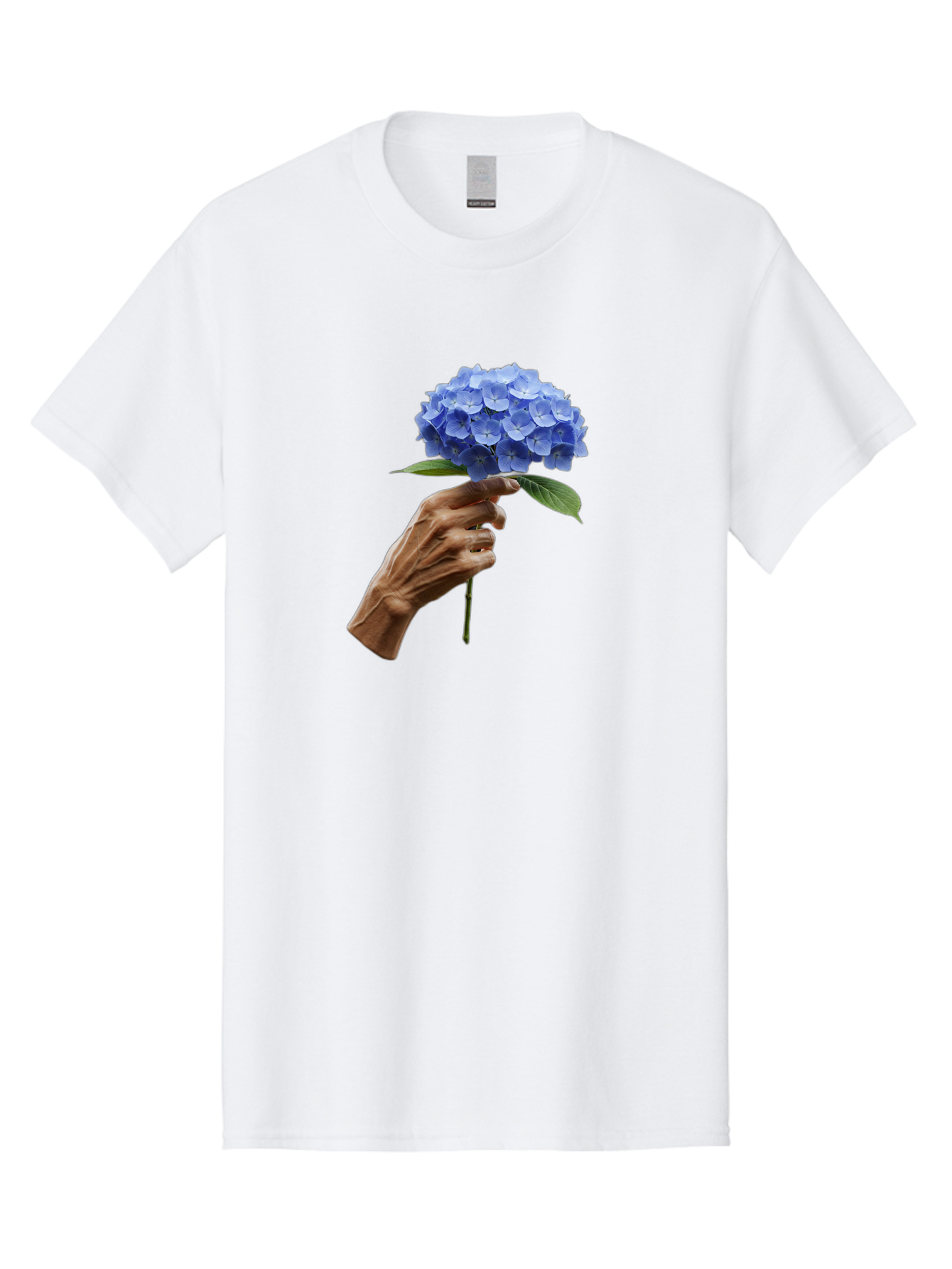 Blue-Hydrangea Men'S Graphic Tee, 100% Cotton, Comfortable Casual Summer Wear, Machine Washable, Vintage Camera, Old Camera, Antique Camera, Black Camera, Classic Photography, Photography Equipment, Nostalgic Device, Film Camera, Camera Art Bao138