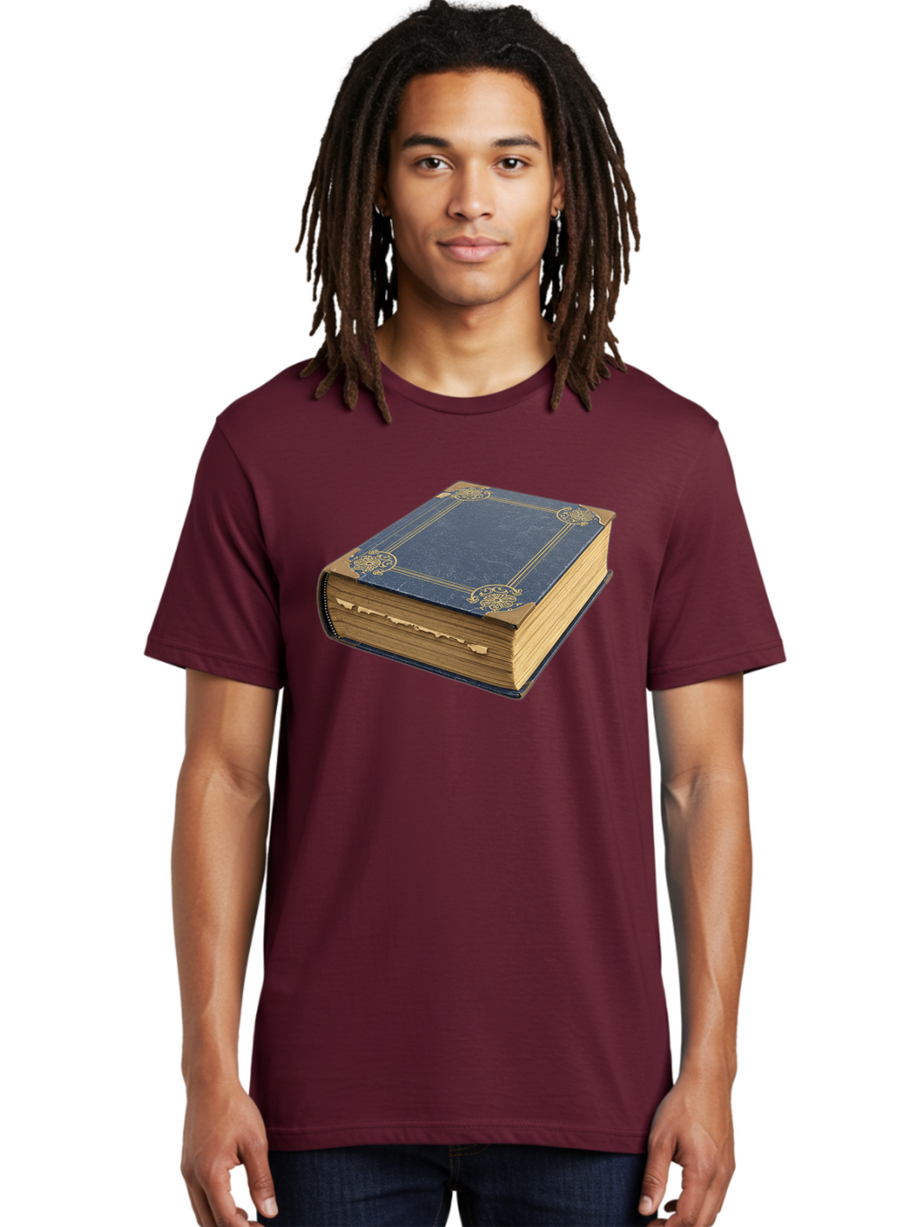 Blue-Leather-Book Men'S Graphic Tee, 100% Cotton, Comfortable Casual Summer Wear, Machine Washable, Vintage Camera, Old Camera, Antique Camera, Black Camera, Classic Photography, Photography Equipment, Nostalgic Device, Film Camera, Camera Art Bao139