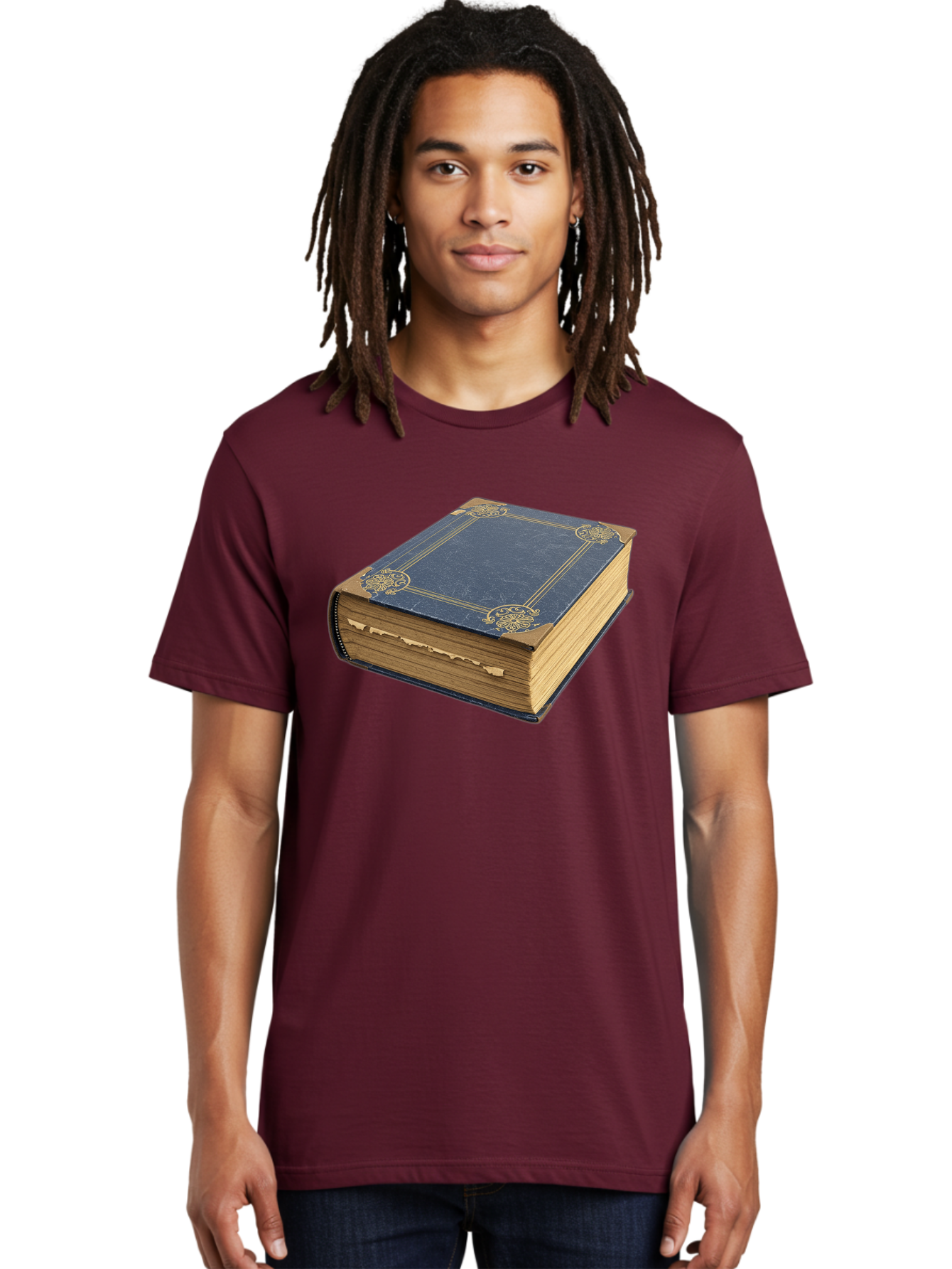 Blue-Leather-Book Men'S Graphic Tee, 100% Cotton, Comfortable Casual Summer Wear, Machine Washable, Vintage Camera, Old Camera, Antique Camera, Black Camera, Classic Photography, Photography Equipment, Nostalgic Device, Film Camera, Camera Art Bao139