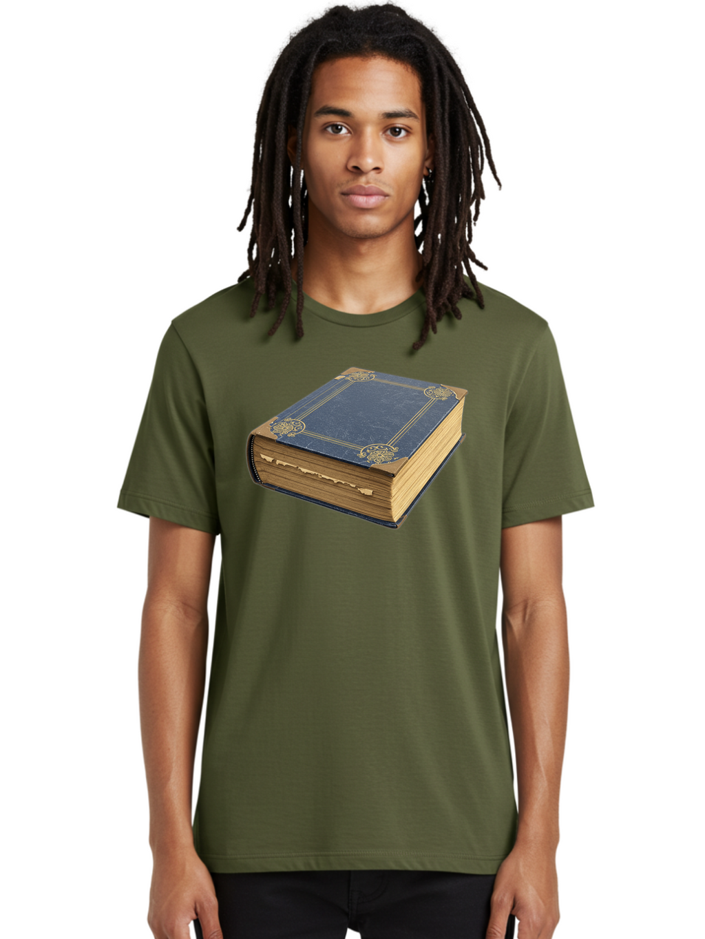 Blue-Leather-Book Men'S Graphic Tee, 100% Cotton, Comfortable Casual Summer Wear, Machine Washable, Vintage Camera, Old Camera, Antique Camera, Black Camera, Classic Photography, Photography Equipment, Nostalgic Device, Film Camera, Camera Art Bao139