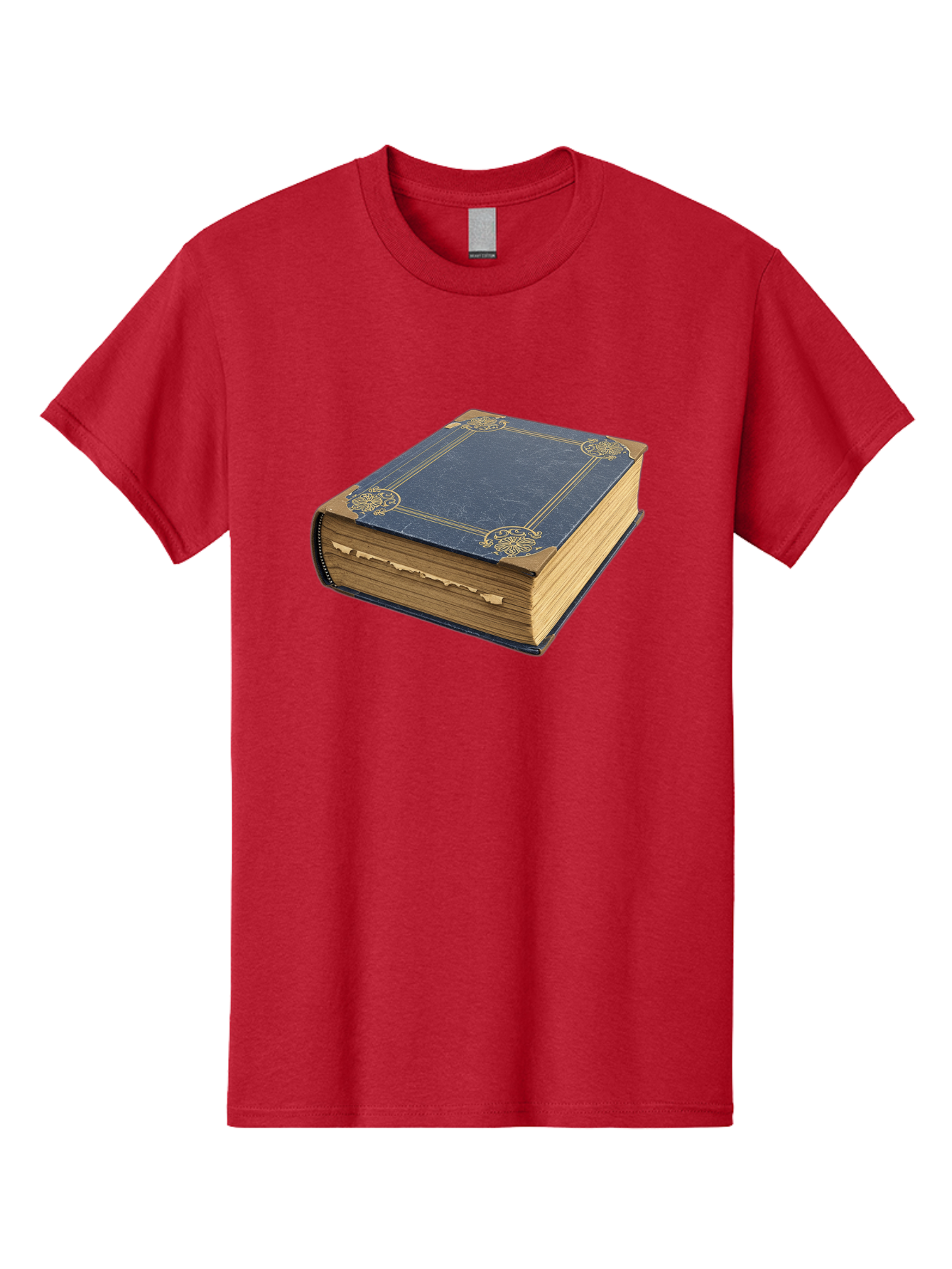 Blue-Leather-Book Men'S Graphic Tee, 100% Cotton, Comfortable Casual Summer Wear, Machine Washable, Vintage Camera, Old Camera, Antique Camera, Black Camera, Classic Photography, Photography Equipment, Nostalgic Device, Film Camera, Camera Art Bao139