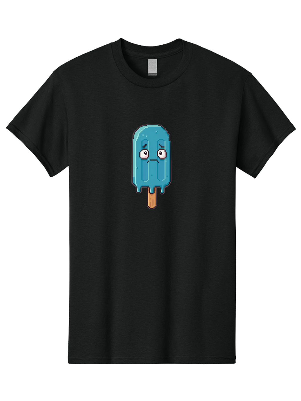 Blue-Popsicle Men'S Graphic Tee, 100% Cotton, Comfortable Casual Summer Wear, Machine Washable, Vintage Camera, Old Camera, Antique Camera, Black Camera, Classic Photography, Photography Equipment, Nostalgic Device, Film Camera, Camera Art Bao140