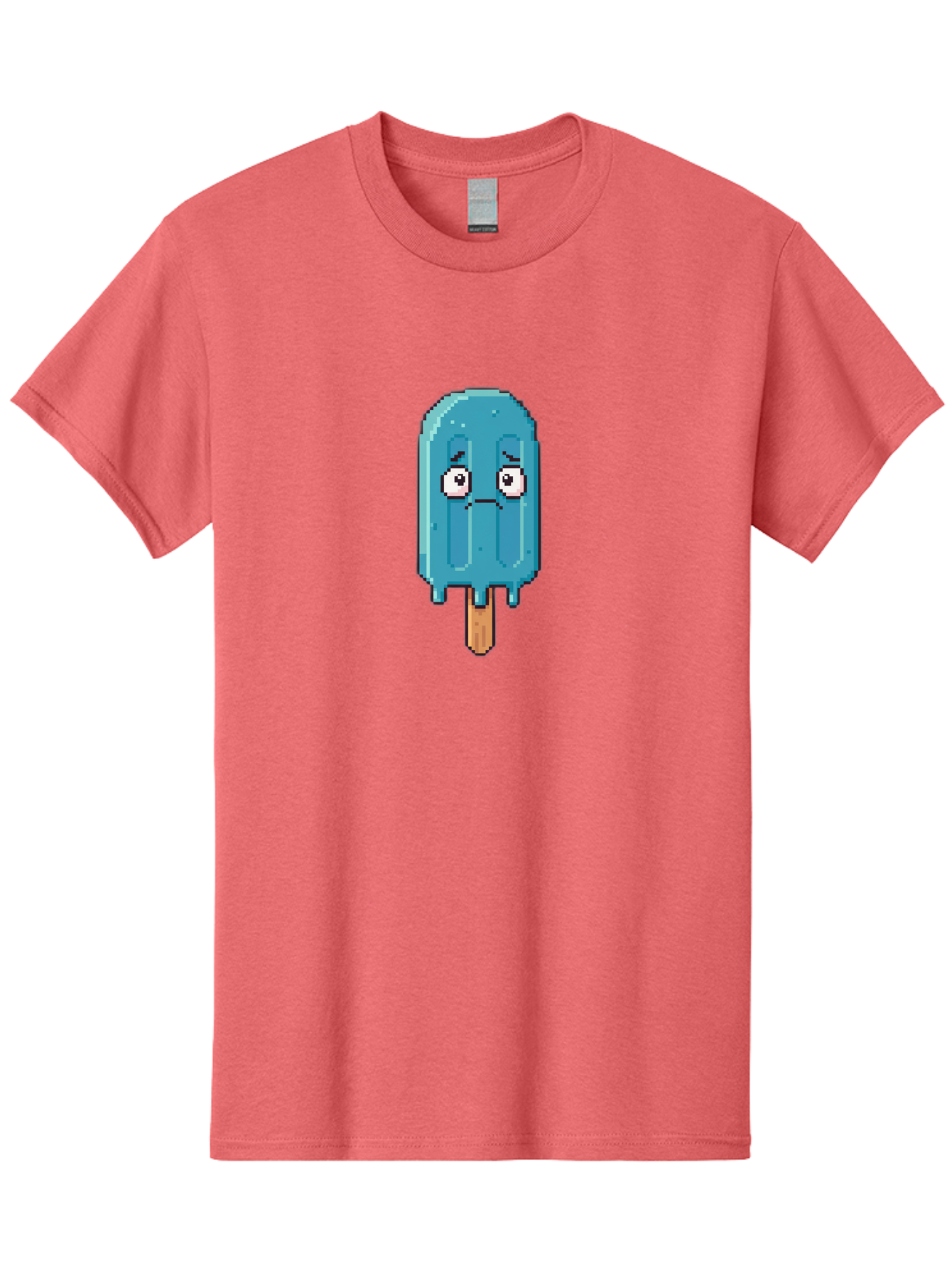 Blue-Popsicle Men'S Graphic Tee, 100% Cotton, Comfortable Casual Summer Wear, Machine Washable, Vintage Camera, Old Camera, Antique Camera, Black Camera, Classic Photography, Photography Equipment, Nostalgic Device, Film Camera, Camera Art Bao140