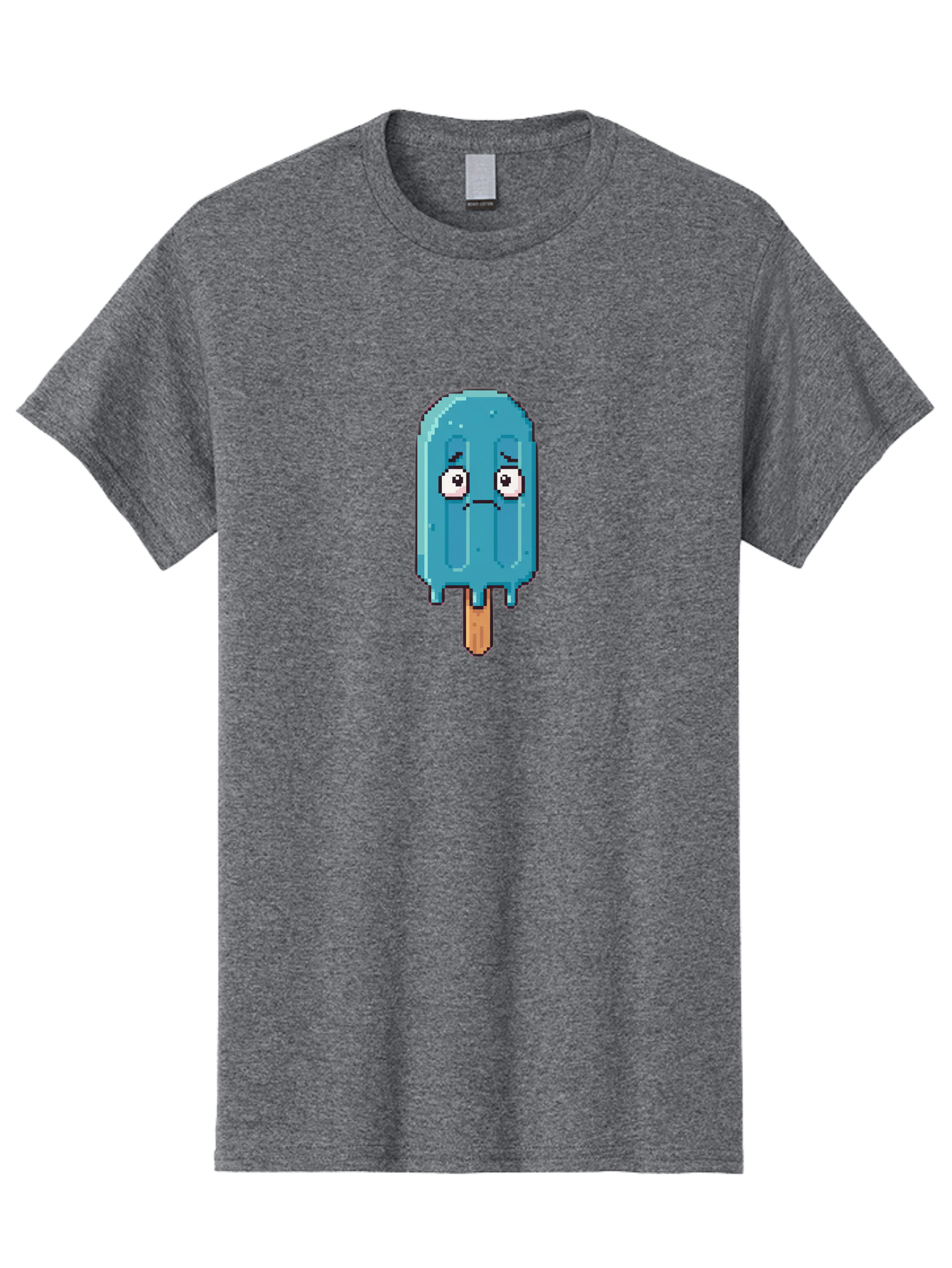 Blue-Popsicle Men'S Graphic Tee, 100% Cotton, Comfortable Casual Summer Wear, Machine Washable, Vintage Camera, Old Camera, Antique Camera, Black Camera, Classic Photography, Photography Equipment, Nostalgic Device, Film Camera, Camera Art Bao140