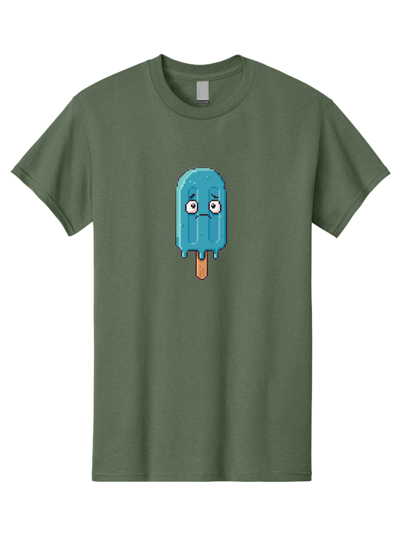 Blue-Popsicle Men'S Graphic Tee, 100% Cotton, Comfortable Casual Summer Wear, Machine Washable, Vintage Camera, Old Camera, Antique Camera, Black Camera, Classic Photography, Photography Equipment, Nostalgic Device, Film Camera, Camera Art Bao140