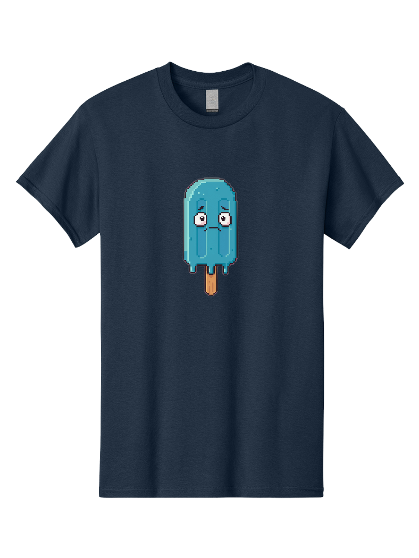 Blue-Popsicle Men'S Graphic Tee, 100% Cotton, Comfortable Casual Summer Wear, Machine Washable, Vintage Camera, Old Camera, Antique Camera, Black Camera, Classic Photography, Photography Equipment, Nostalgic Device, Film Camera, Camera Art Bao140