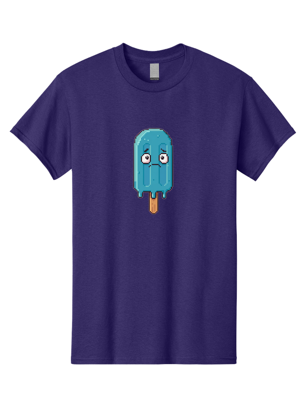Blue-Popsicle Men'S Graphic Tee, 100% Cotton, Comfortable Casual Summer Wear, Machine Washable, Vintage Camera, Old Camera, Antique Camera, Black Camera, Classic Photography, Photography Equipment, Nostalgic Device, Film Camera, Camera Art Bao140