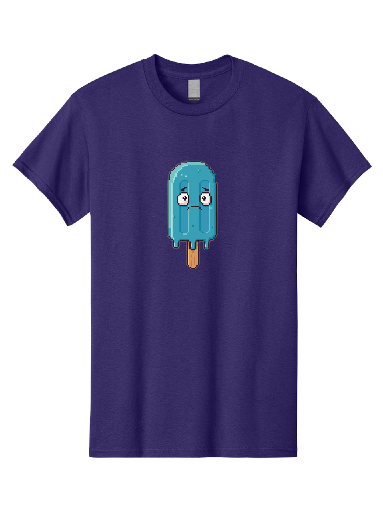 Blue-Popsicle Men'S Graphic Tee, 100% Cotton, Comfortable Casual Summer Wear, Machine Washable, Vintage Camera, Old Camera, Antique Camera, Black Camera, Classic Photography, Photography Equipment, Nostalgic Device, Film Camera, Camera Art Bao140