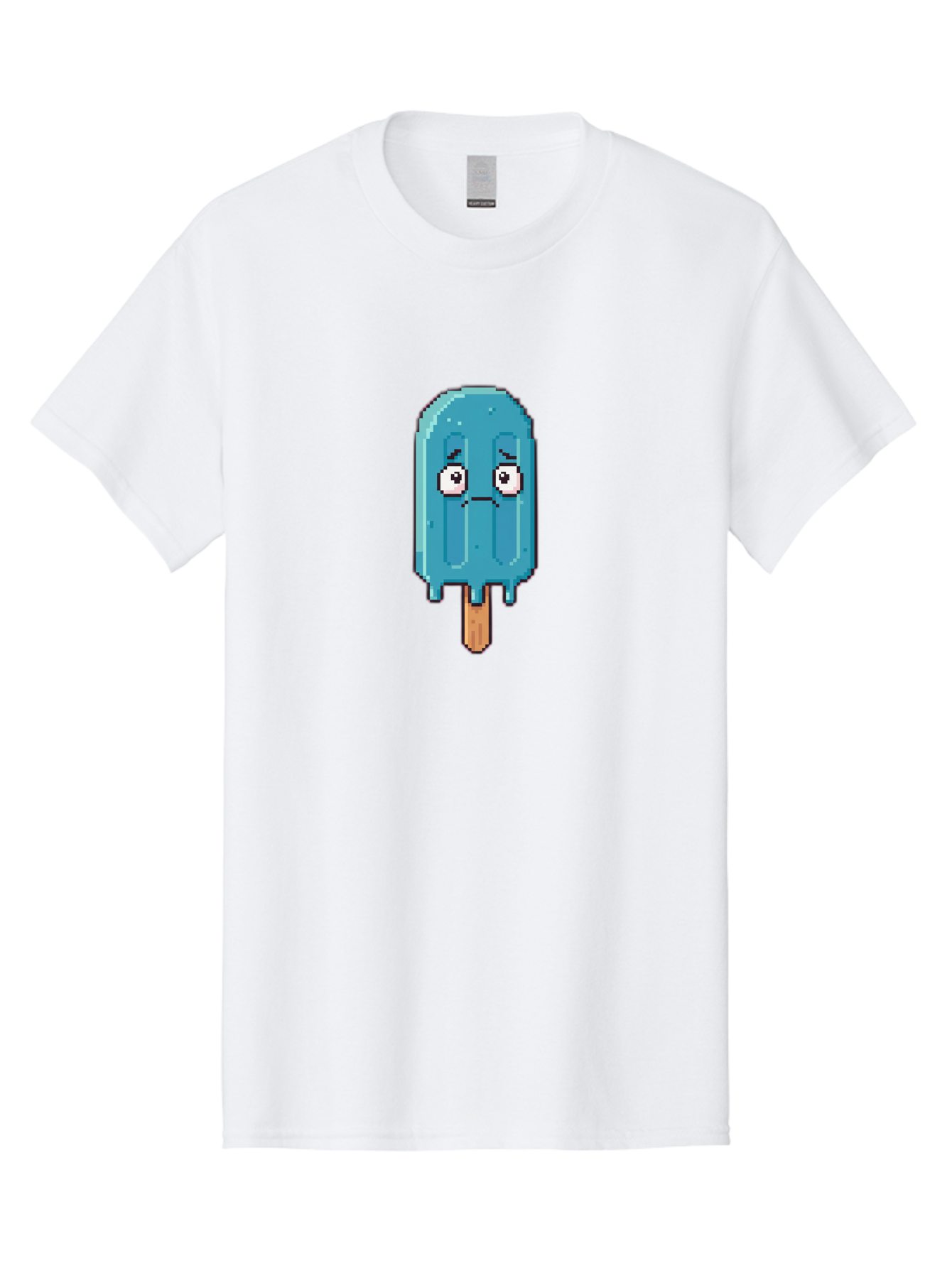 Blue-Popsicle Men'S Graphic Tee, 100% Cotton, Comfortable Casual Summer Wear, Machine Washable, Vintage Camera, Old Camera, Antique Camera, Black Camera, Classic Photography, Photography Equipment, Nostalgic Device, Film Camera, Camera Art Bao140