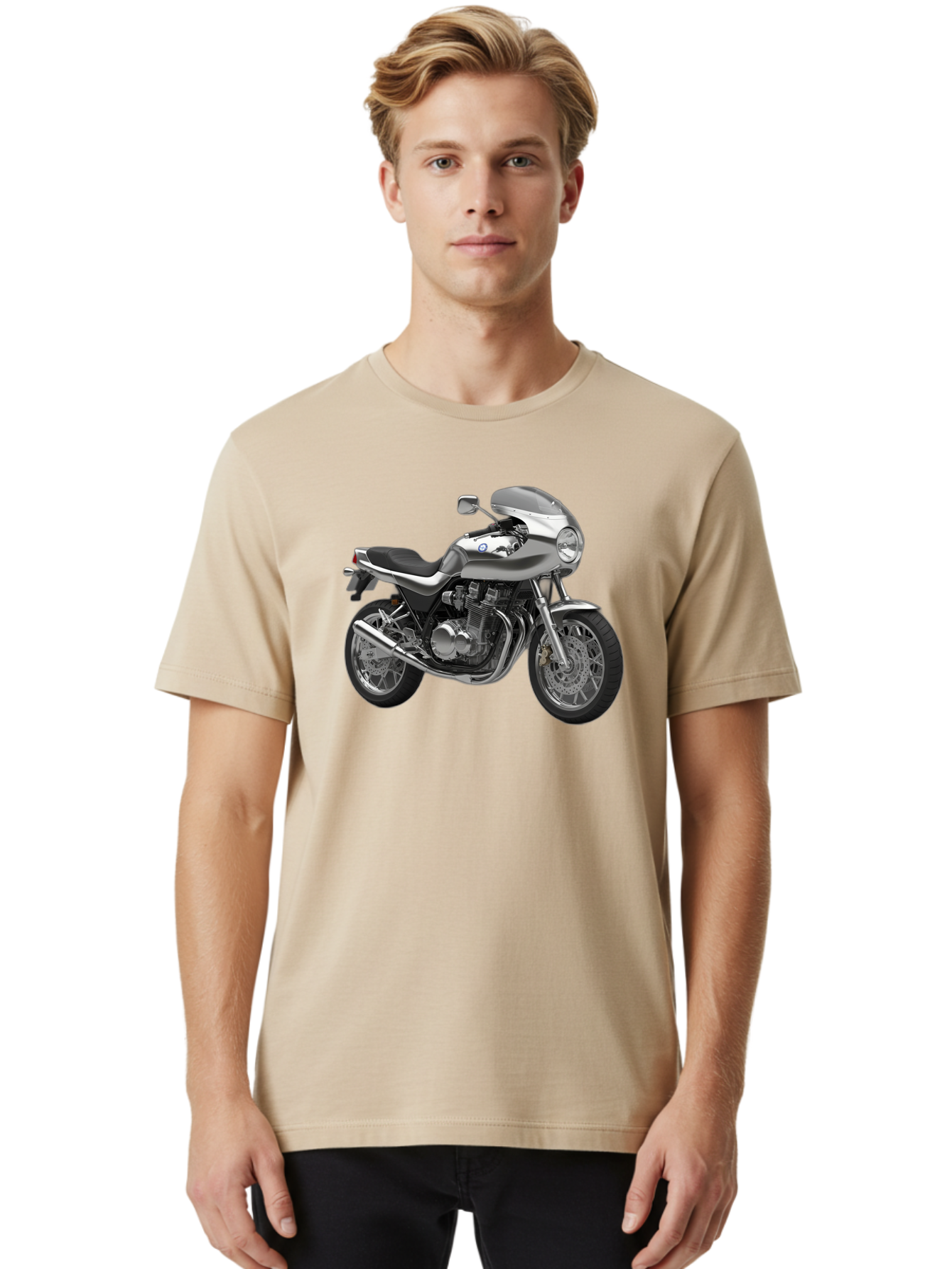 Bmw-Motorcycle Men'S Graphic Tee, 100% Cotton, Comfortable Casual Summer Wear, Machine Washable, Vintage Camera, Old Camera, Antique Camera, Black Camera, Classic Photography, Photography Equipment, Nostalgic Device, Film Camera, Camera Art Bao142