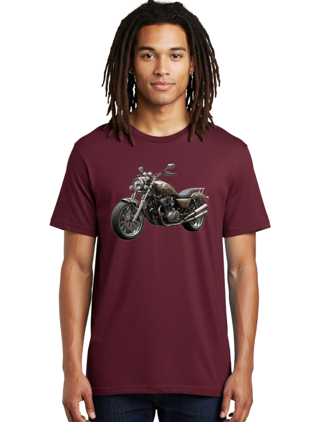 Bobber-Motorcycle Men'S Graphic Tee, 100% Cotton, Comfortable Casual Summer Wear, Machine Washable, Vintage Camera, Old Camera, Antique Camera, Black Camera, Classic Photography, Photography Equipment, Nostalgic Device, Film Camera, Camera Art Bao143