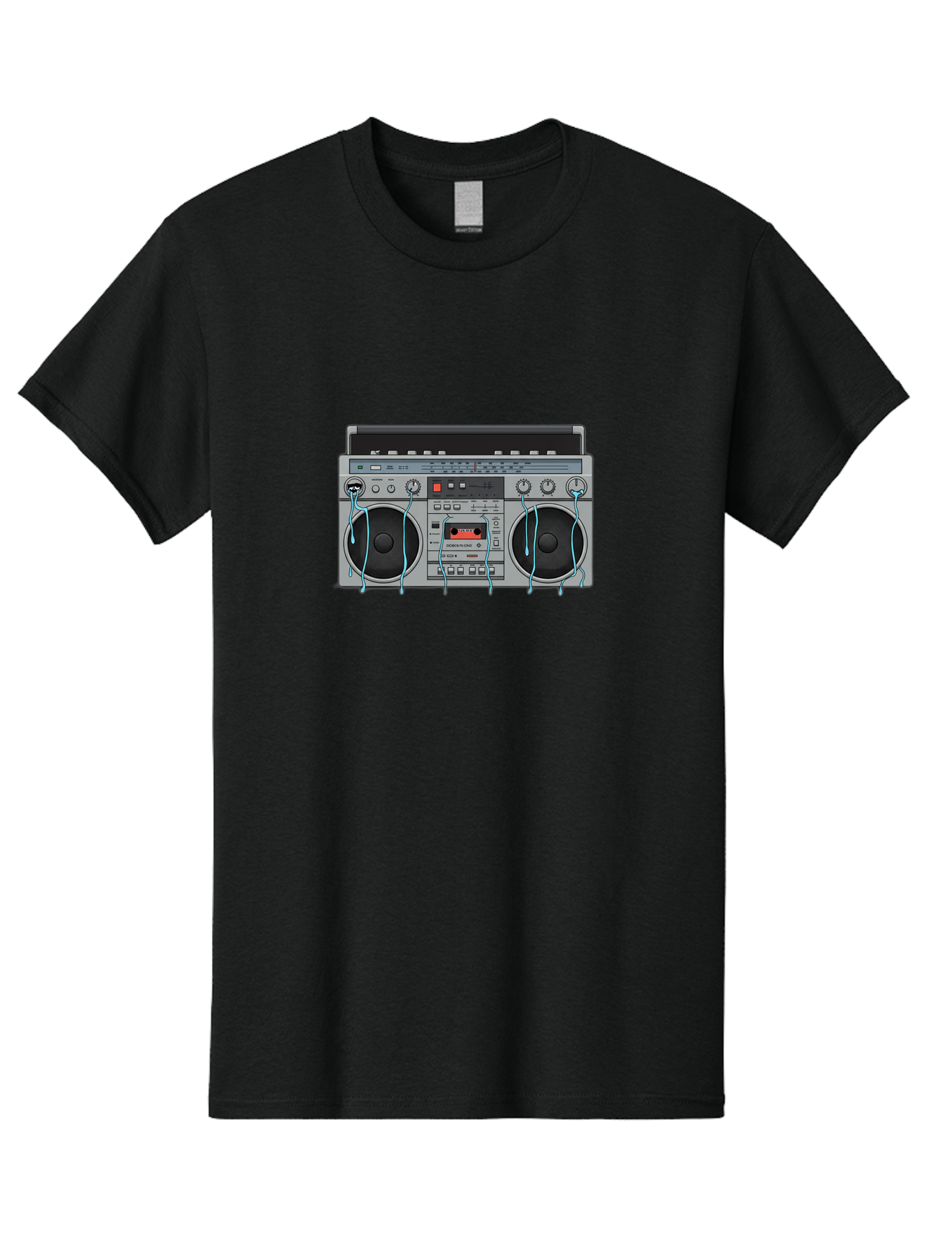 Boombox-1 Men'S Graphic Tee, 100% Cotton, Comfortable Casual Summer Wear, Machine Washable, Vintage Camera, Old Camera, Antique Camera, Black Camera, Classic Photography, Photography Equipment, Nostalgic Device, Film Camera, Camera Art Bao145
