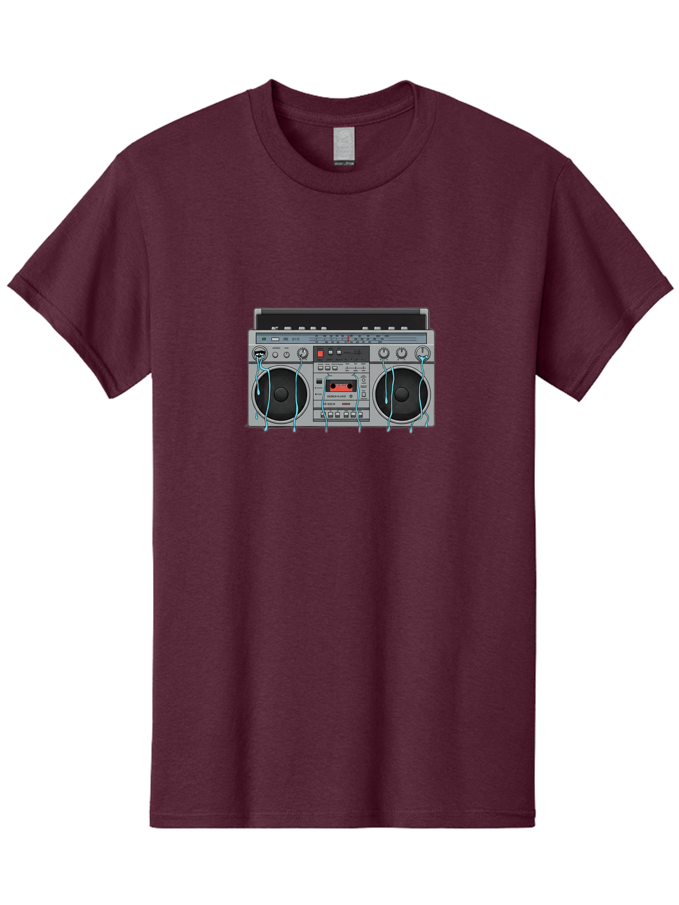 Boombox-1 Men'S Graphic Tee, 100% Cotton, Comfortable Casual Summer Wear, Machine Washable, Vintage Camera, Old Camera, Antique Camera, Black Camera, Classic Photography, Photography Equipment, Nostalgic Device, Film Camera, Camera Art Bao145