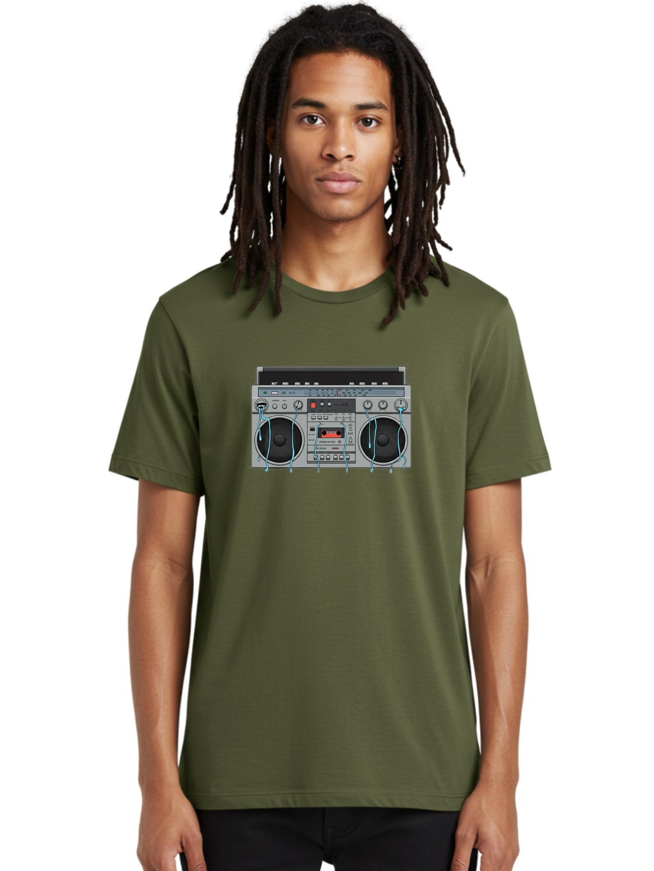 Boombox-1 Men'S Graphic Tee, 100% Cotton, Comfortable Casual Summer Wear, Machine Washable, Vintage Camera, Old Camera, Antique Camera, Black Camera, Classic Photography, Photography Equipment, Nostalgic Device, Film Camera, Camera Art Bao145