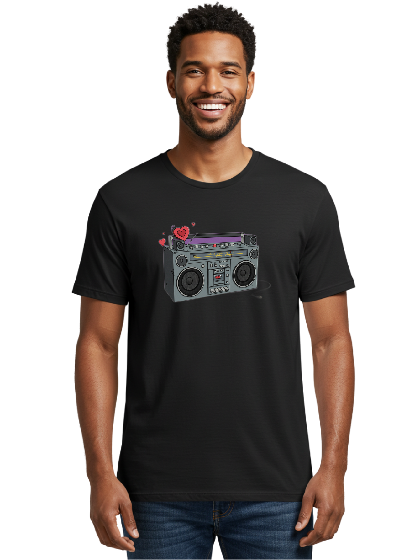 Boombox Men'S Graphic Tee, 100% Cotton, Comfortable Casual Summer Wear, Machine Washable, Vintage Camera, Old Camera, Antique Camera, Black Camera, Classic Photography, Photography Equipment, Nostalgic Device, Film Camera, Camera Art Bao147