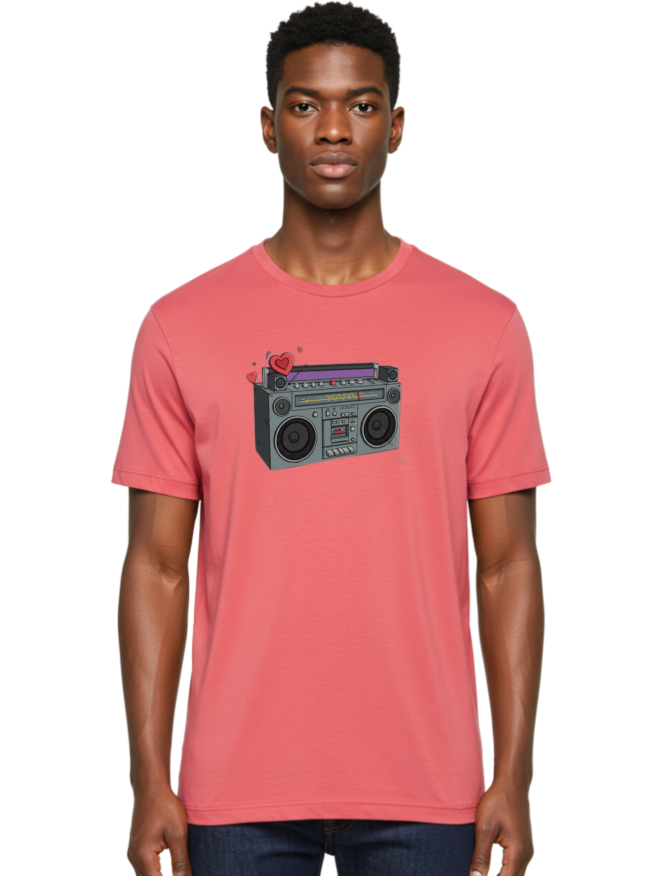Boombox Men'S Graphic Tee, 100% Cotton, Comfortable Casual Summer Wear, Machine Washable, Vintage Camera, Old Camera, Antique Camera, Black Camera, Classic Photography, Photography Equipment, Nostalgic Device, Film Camera, Camera Art Bao147