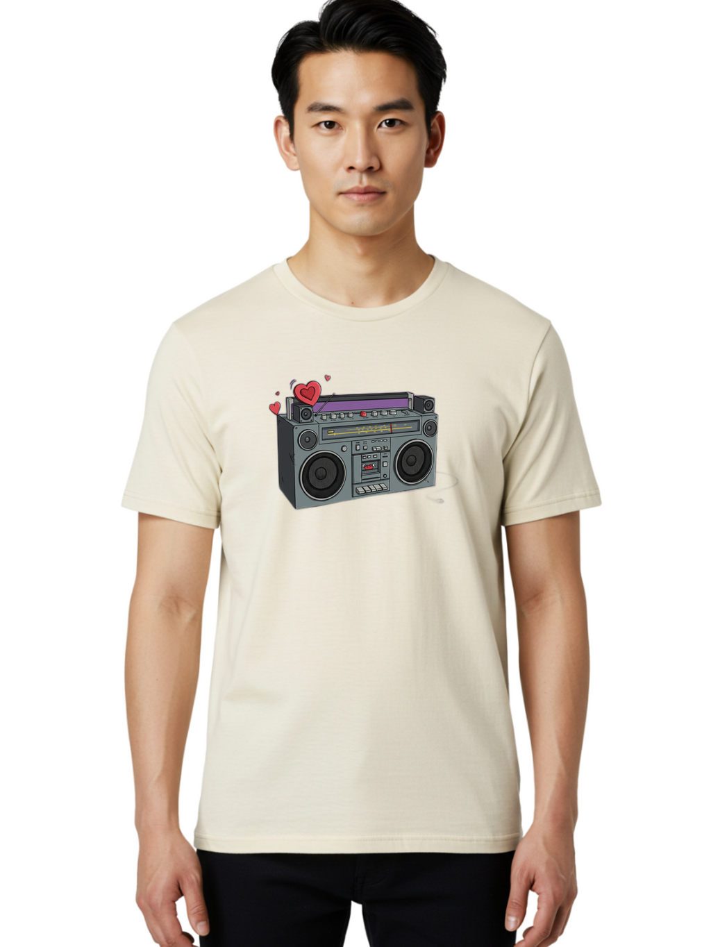 Boombox Men'S Graphic Tee, 100% Cotton, Comfortable Casual Summer Wear, Machine Washable, Vintage Camera, Old Camera, Antique Camera, Black Camera, Classic Photography, Photography Equipment, Nostalgic Device, Film Camera, Camera Art Bao147
