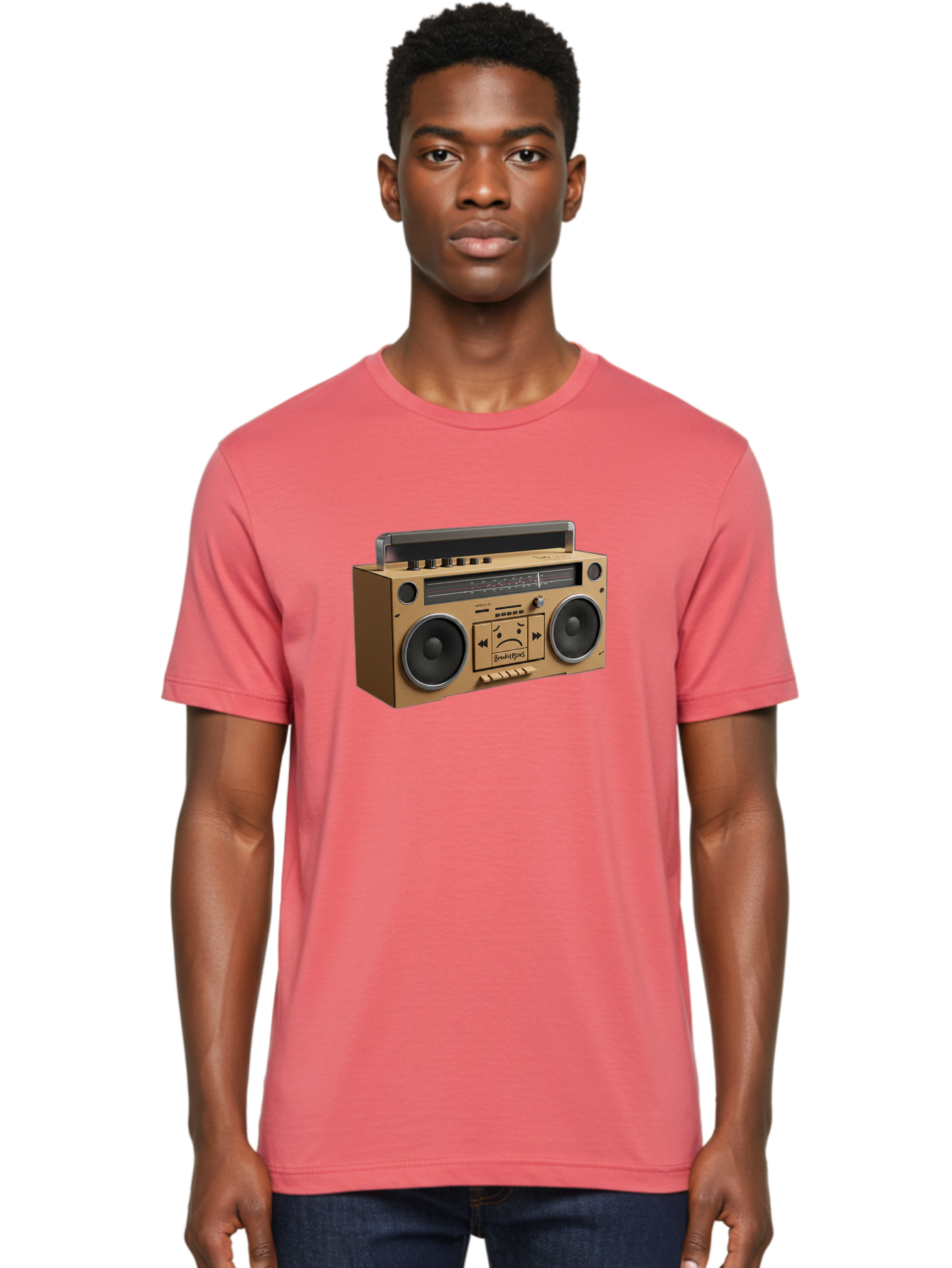 Breathebox-Boombox Men'S Graphic Tee, 100% Cotton, Comfortable Casual Summer Wear, Machine Washable, Vintage Camera, Old Camera, Antique Camera, Black Camera, Classic Photography, Photography Equipment, Nostalgic Device, Film Camera, Bao148