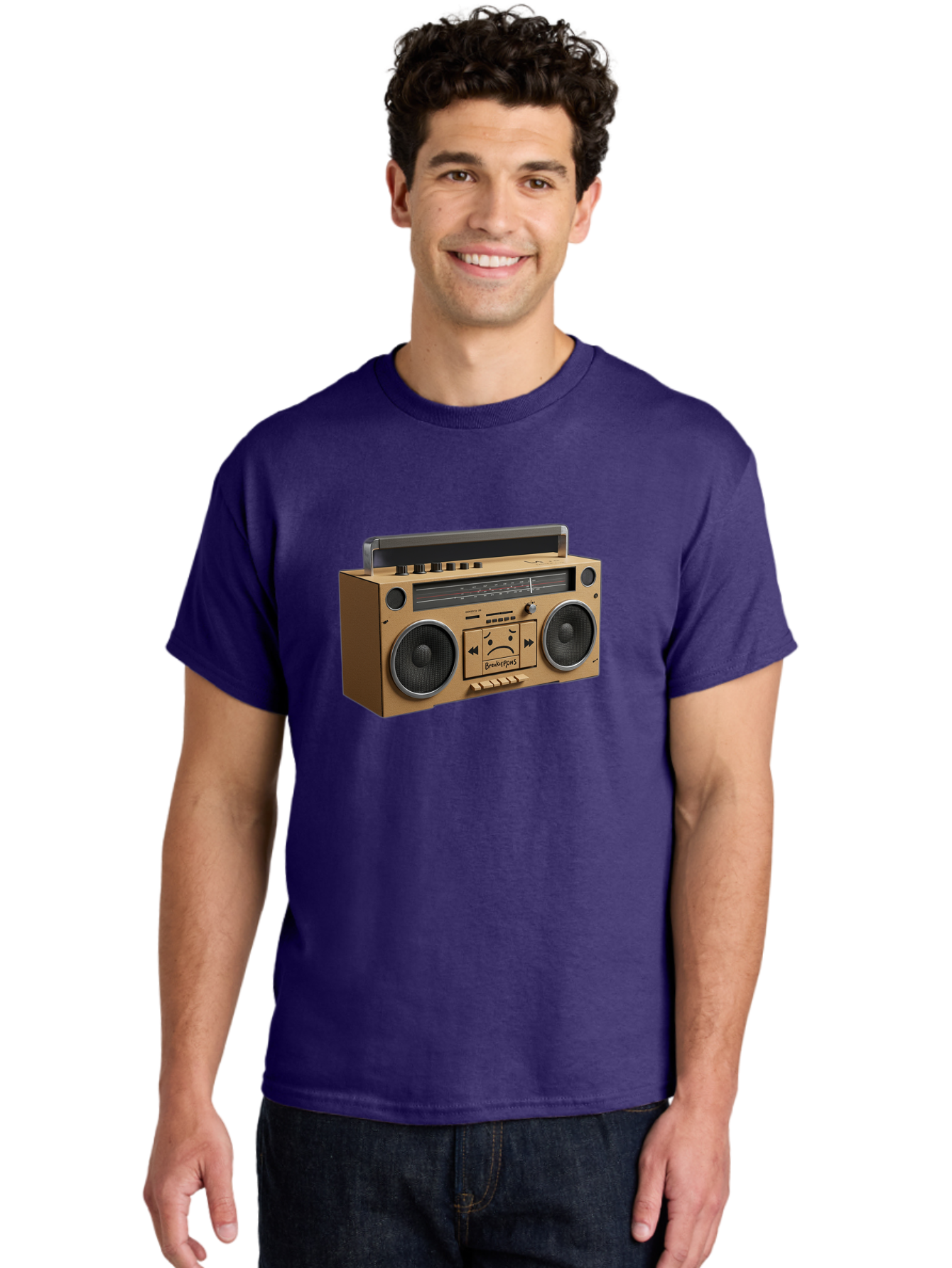 Breathebox-Boombox Men'S Graphic Tee, 100% Cotton, Comfortable Casual Summer Wear, Machine Washable, Vintage Camera, Old Camera, Antique Camera, Black Camera, Classic Photography, Photography Equipment, Nostalgic Device, Film Camera, Bao148