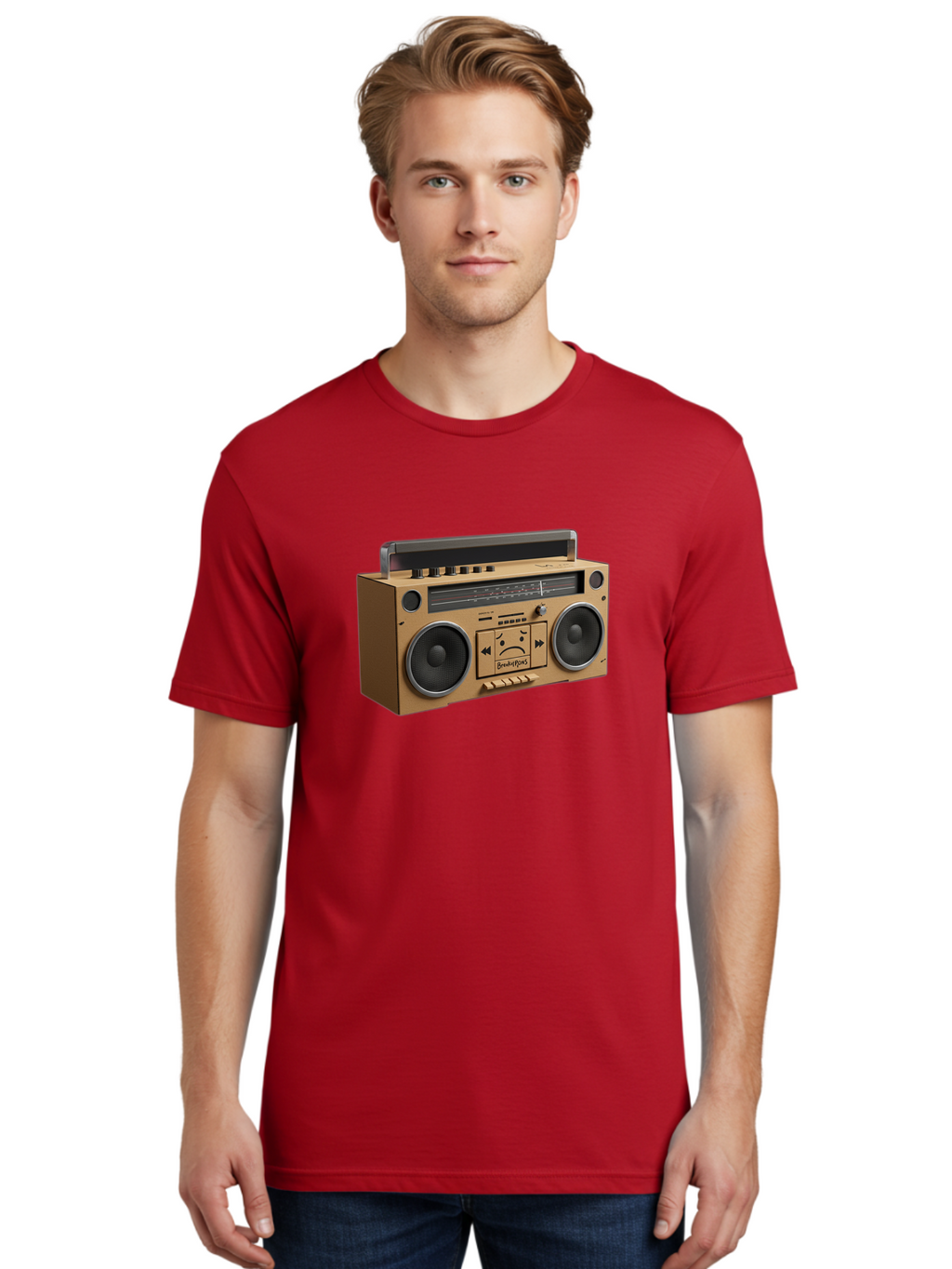 Breathebox-Boombox Men'S Graphic Tee, 100% Cotton, Comfortable Casual Summer Wear, Machine Washable, Vintage Camera, Old Camera, Antique Camera, Black Camera, Classic Photography, Photography Equipment, Nostalgic Device, Film Camera, Bao148