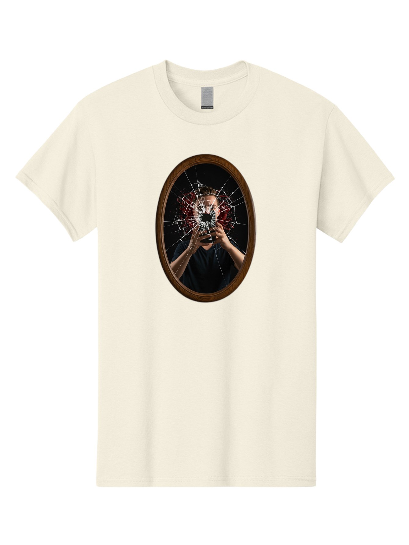 Broken-Mirror-Man Men'S Graphic Tee, 100% Cotton, Comfortable Casual Summer Wear, Machine Washable, Vintage Camera, Old Camera, Antique Camera, Black Camera, Classic Photography, Photography Equipment, Nostalgic Device, Film Camera, Camera Art Bao151