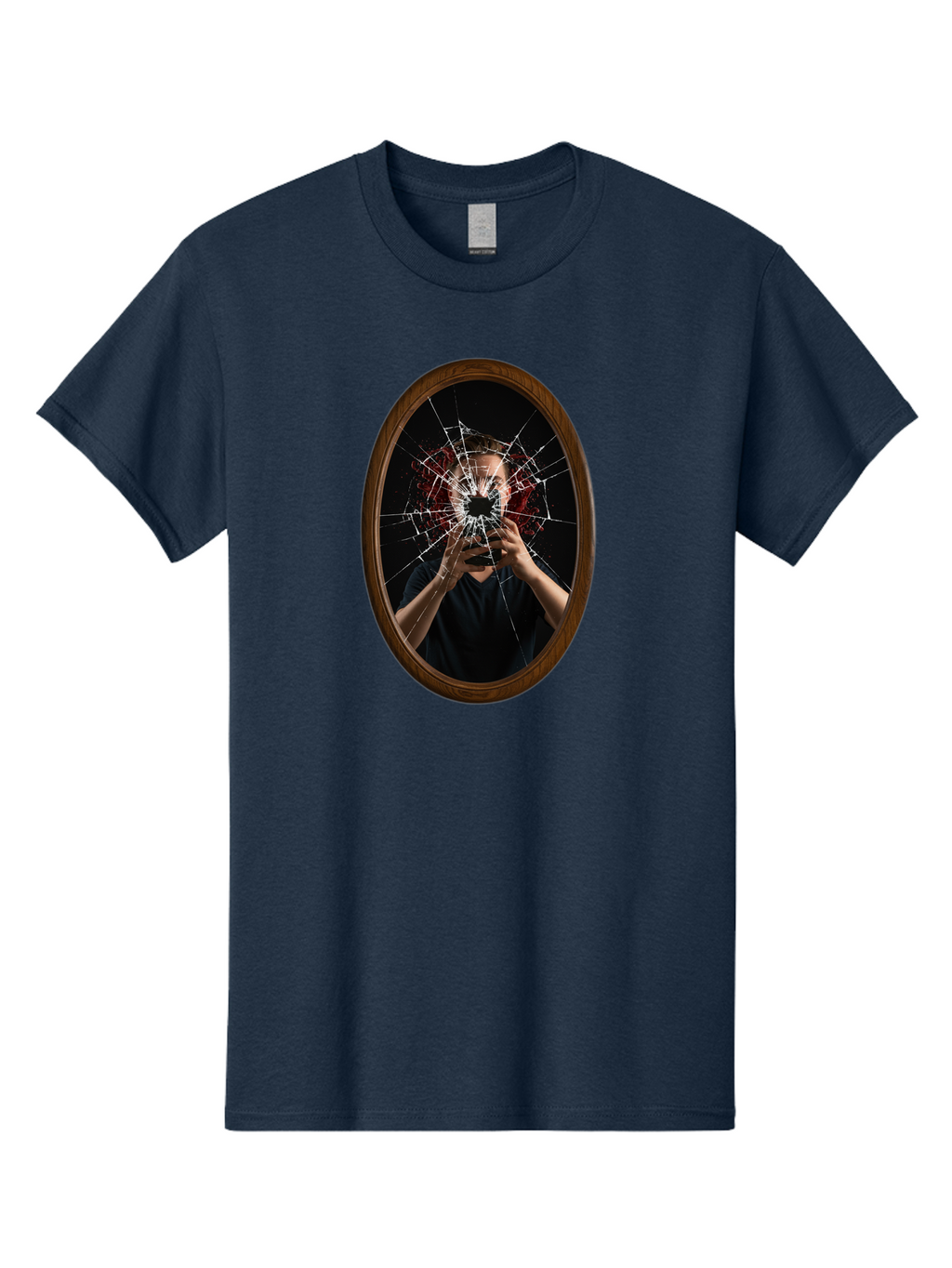 Broken-Mirror-Man Men'S Graphic Tee, 100% Cotton, Comfortable Casual Summer Wear, Machine Washable, Vintage Camera, Old Camera, Antique Camera, Black Camera, Classic Photography, Photography Equipment, Nostalgic Device, Film Camera, Camera Art Bao151