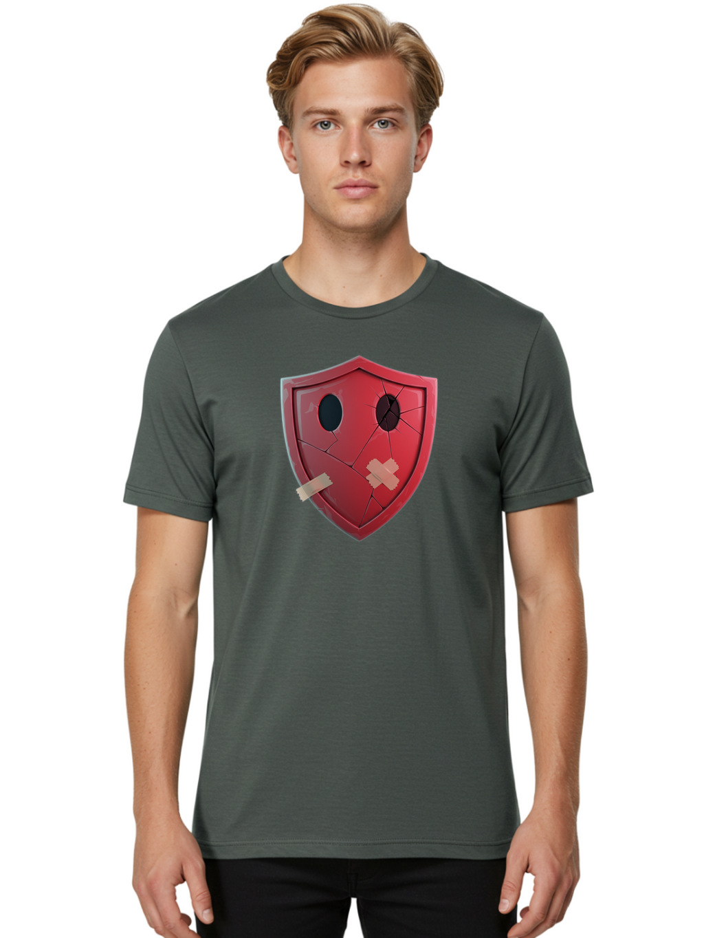 Broken-Shield Men'S Graphic Tee, 100% Cotton, Comfortable Casual Summer Wear, Machine Washable, Vintage Camera, Old Camera, Antique Camera, Black Camera, Classic Photography, Photography Equipment, Nostalgic Device, Film Camera, Camera Art Bao152