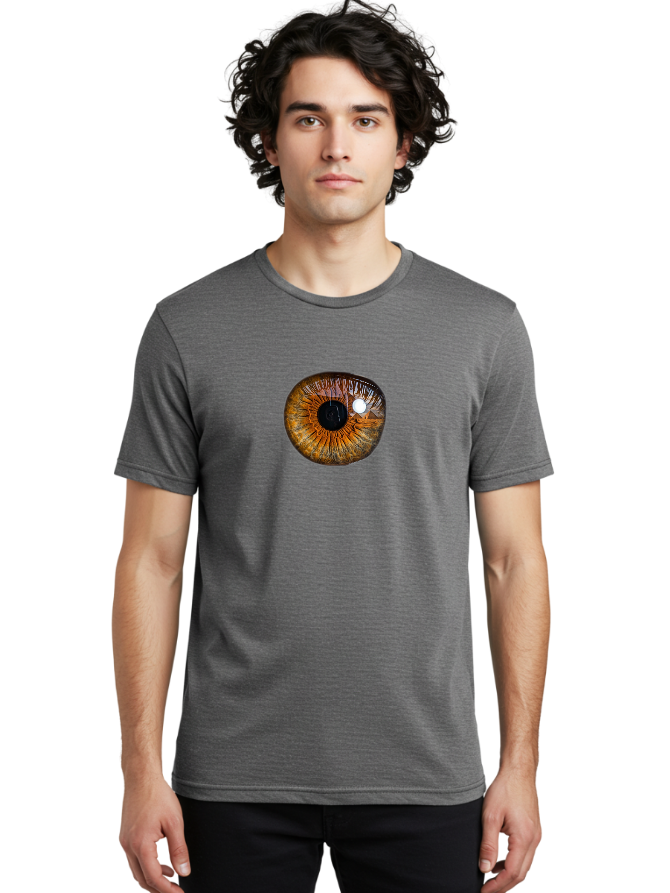 Brown-Eye Men'S Graphic Tee, 100% Cotton, Comfortable Casual Summer Wear, Machine Washable, Vintage Camera, Old Camera, Antique Camera, Black Camera, Classic Photography, Photography Equipment, Nostalgic Device, Film Camera, Camera Art Bao153