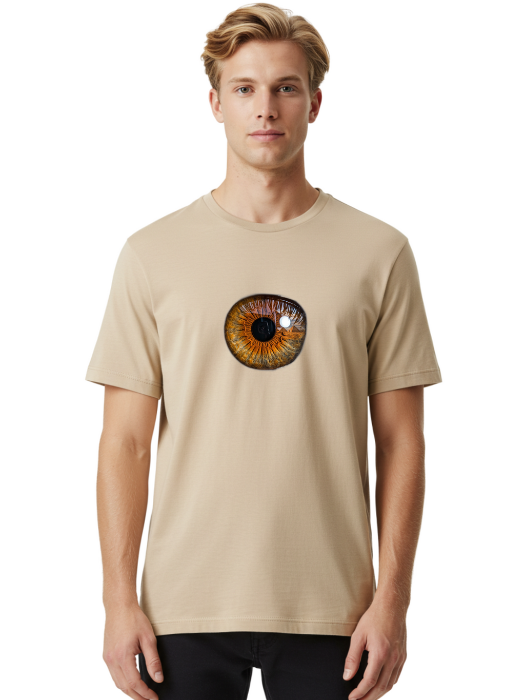 Brown-Eye Men'S Graphic Tee, 100% Cotton, Comfortable Casual Summer Wear, Machine Washable, Vintage Camera, Old Camera, Antique Camera, Black Camera, Classic Photography, Photography Equipment, Nostalgic Device, Film Camera, Camera Art Bao153