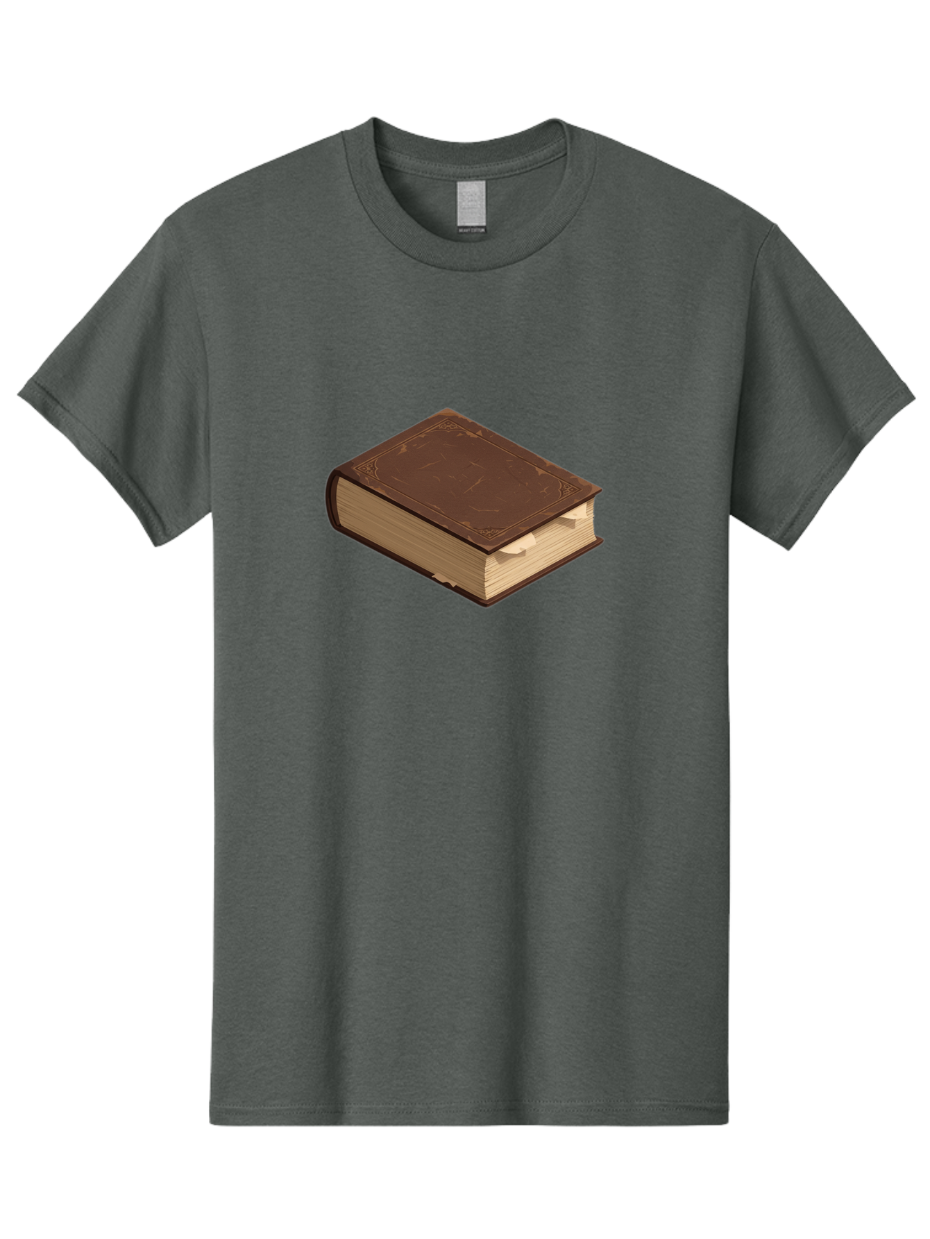 Brown-Leather-Book Men'S Graphic Tee, 100% Cotton, Comfortable Casual Summer Wear, Machine Washable, Vintage Camera, Old Camera, Antique Camera, Black Camera, Classic Photography, Photography Equipment, Nostalgic Device, Film Camera, Bao154