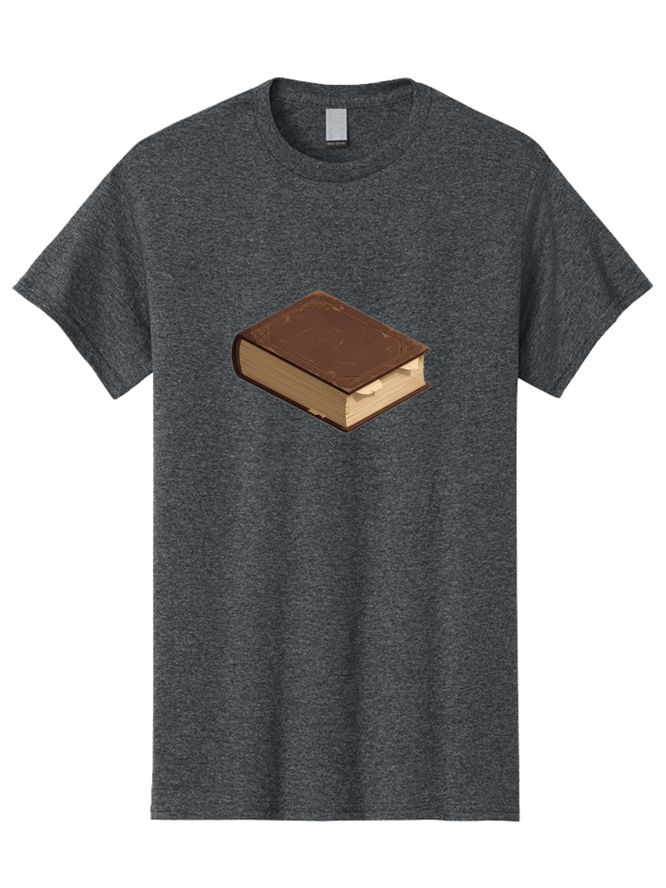 Brown-Leather-Book Men'S Graphic Tee, 100% Cotton, Comfortable Casual Summer Wear, Machine Washable, Vintage Camera, Old Camera, Antique Camera, Black Camera, Classic Photography, Photography Equipment, Nostalgic Device, Film Camera, Bao154