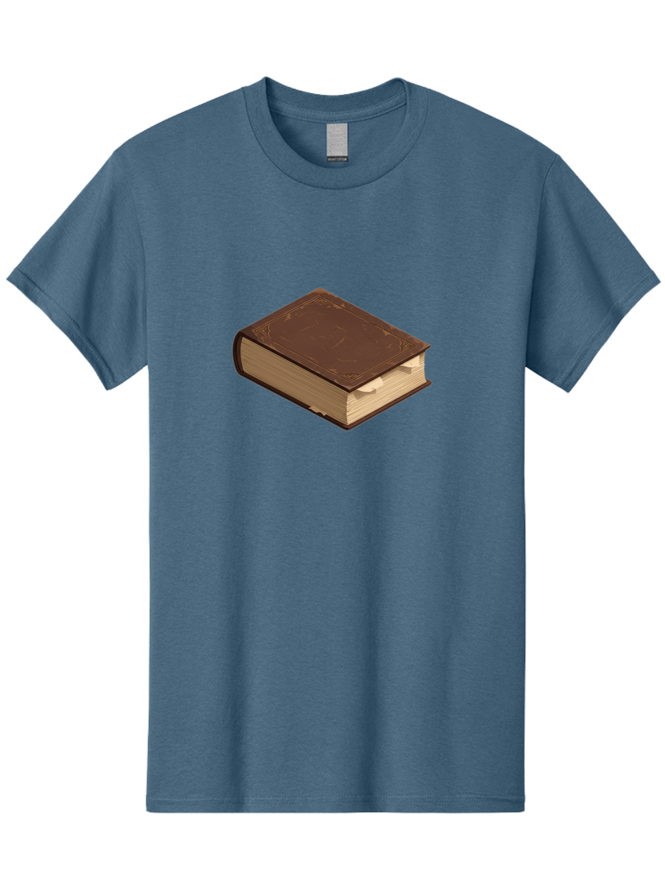 Brown-Leather-Book Men'S Graphic Tee, 100% Cotton, Comfortable Casual Summer Wear, Machine Washable, Vintage Camera, Old Camera, Antique Camera, Black Camera, Classic Photography, Photography Equipment, Nostalgic Device, Film Camera, Bao154