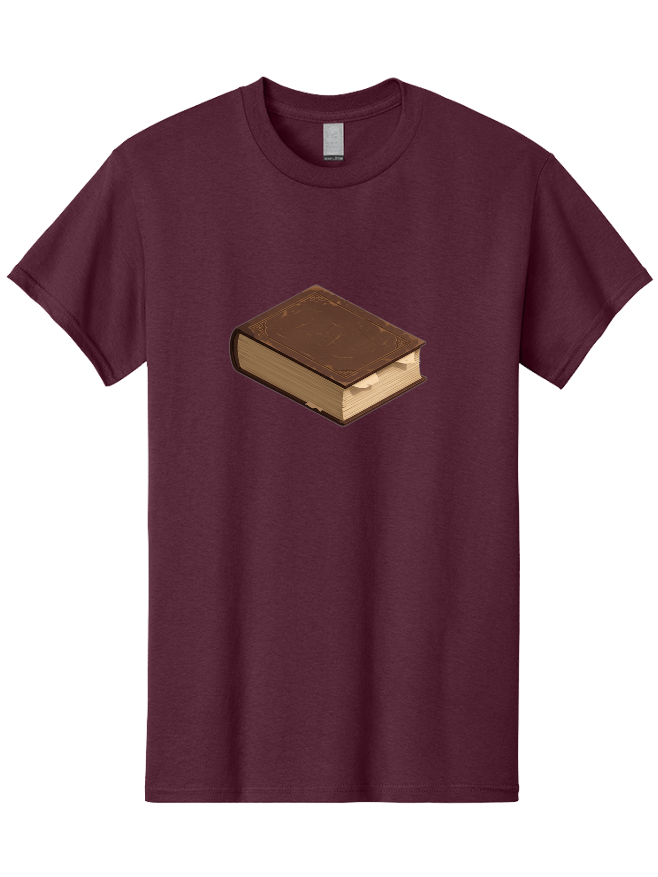 Brown-Leather-Book Men'S Graphic Tee, 100% Cotton, Comfortable Casual Summer Wear, Machine Washable, Vintage Camera, Old Camera, Antique Camera, Black Camera, Classic Photography, Photography Equipment, Nostalgic Device, Film Camera, Bao154