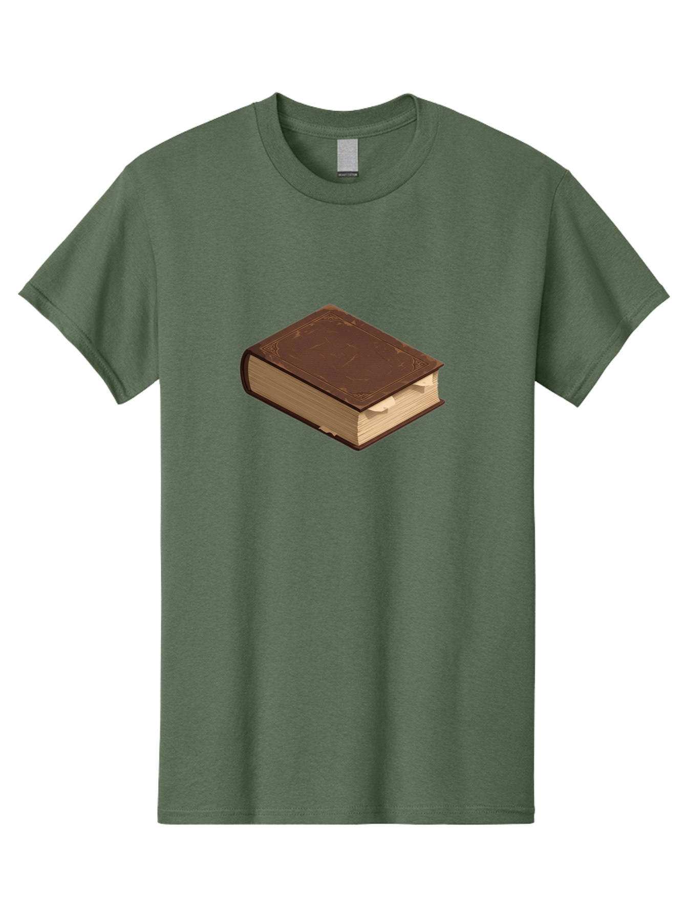 Brown-Leather-Book Men'S Graphic Tee, 100% Cotton, Comfortable Casual Summer Wear, Machine Washable, Vintage Camera, Old Camera, Antique Camera, Black Camera, Classic Photography, Photography Equipment, Nostalgic Device, Film Camera, Bao154