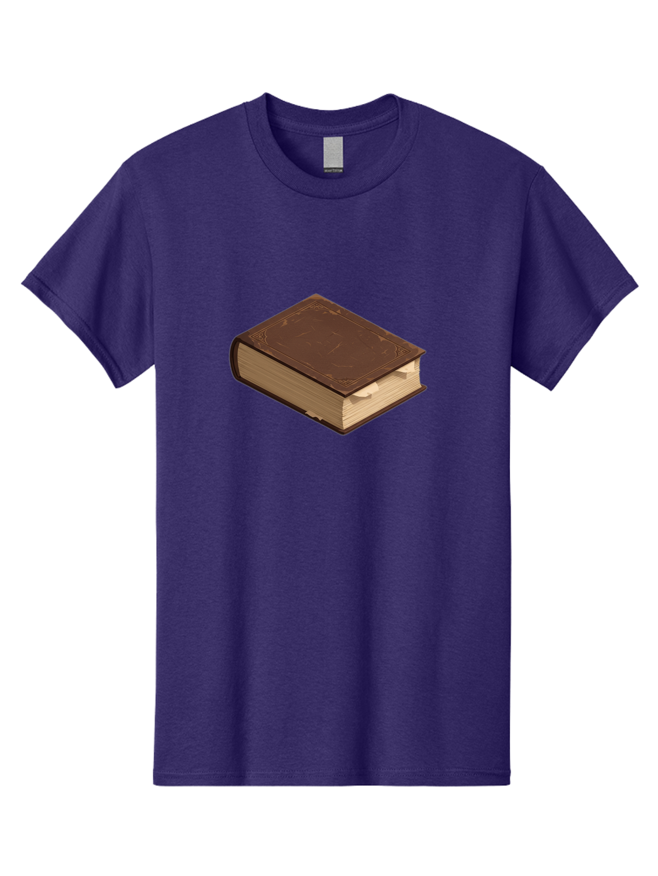 Brown-Leather-Book Men'S Graphic Tee, 100% Cotton, Comfortable Casual Summer Wear, Machine Washable, Vintage Camera, Old Camera, Antique Camera, Black Camera, Classic Photography, Photography Equipment, Nostalgic Device, Film Camera, Bao154