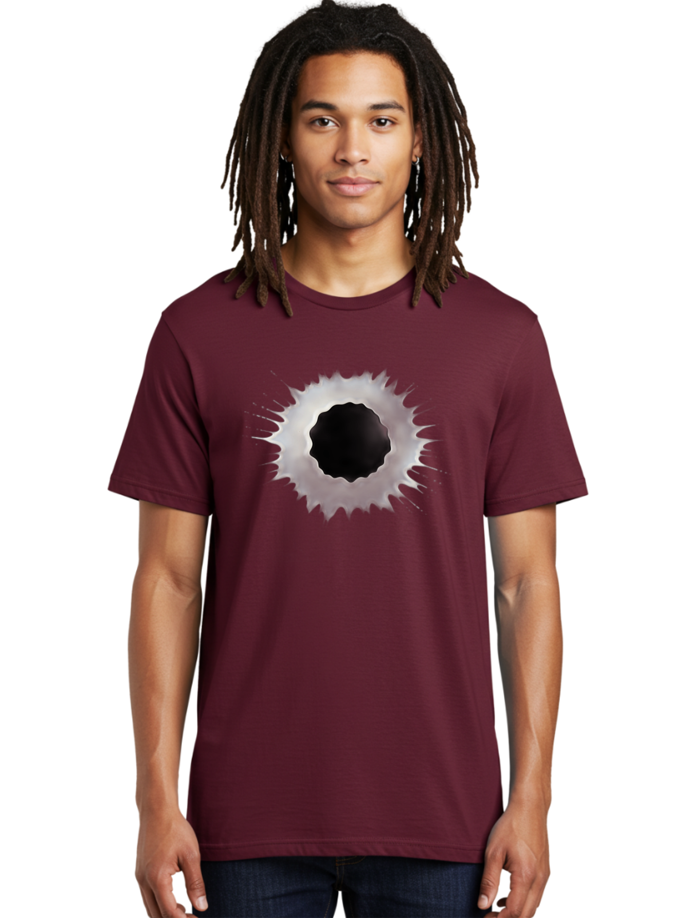 Bullet-Hole Men'S Graphic Tee, 100% Cotton, Comfortable Casual Summer Wear, Machine Washable, Vintage Camera, Old Camera, Antique Camera, Black Camera, Classic Photography, Photography Equipment, Nostalgic Device, Film Camera, Camera Art Bao155
