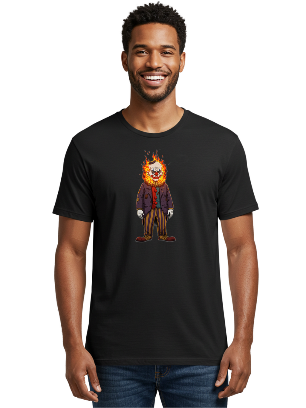 Burning-Clown Men'S Graphic Tee, 100% Cotton, Comfortable Casual Summer Wear, Machine Washable, Vintage Camera, Old Camera, Antique Camera, Black Camera, Classic Photography, Photography Equipment, Nostalgic Device, Film Camera, Camera Art Bao156