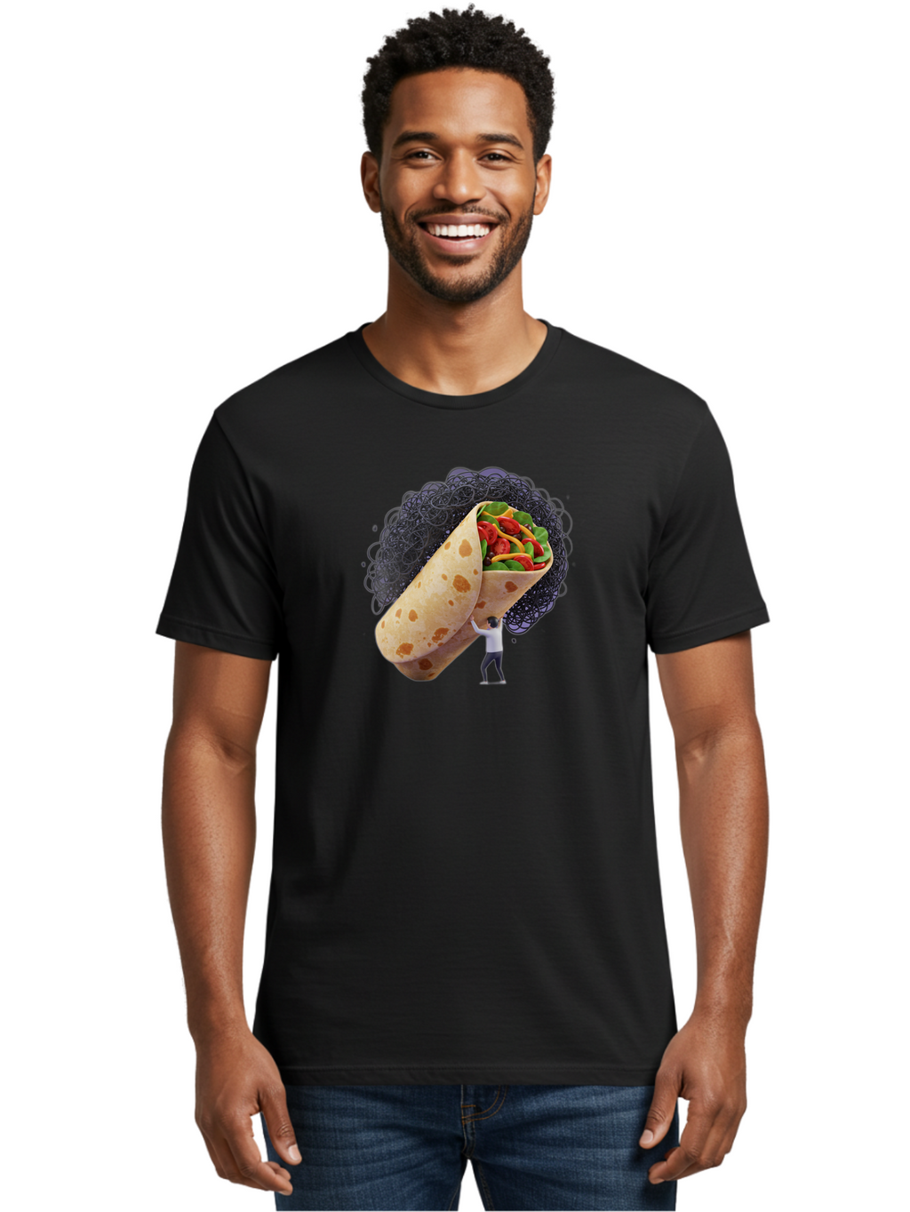 Burrito-And-Man Men'S Graphic Tee, 100% Cotton, Comfortable Casual Summer Wear, Machine Washable, Vintage Camera, Old Camera, Antique Camera, Black Camera, Classic Photography, Photography Equipment, Nostalgic Device, Film Camera, Camera Art Bao157