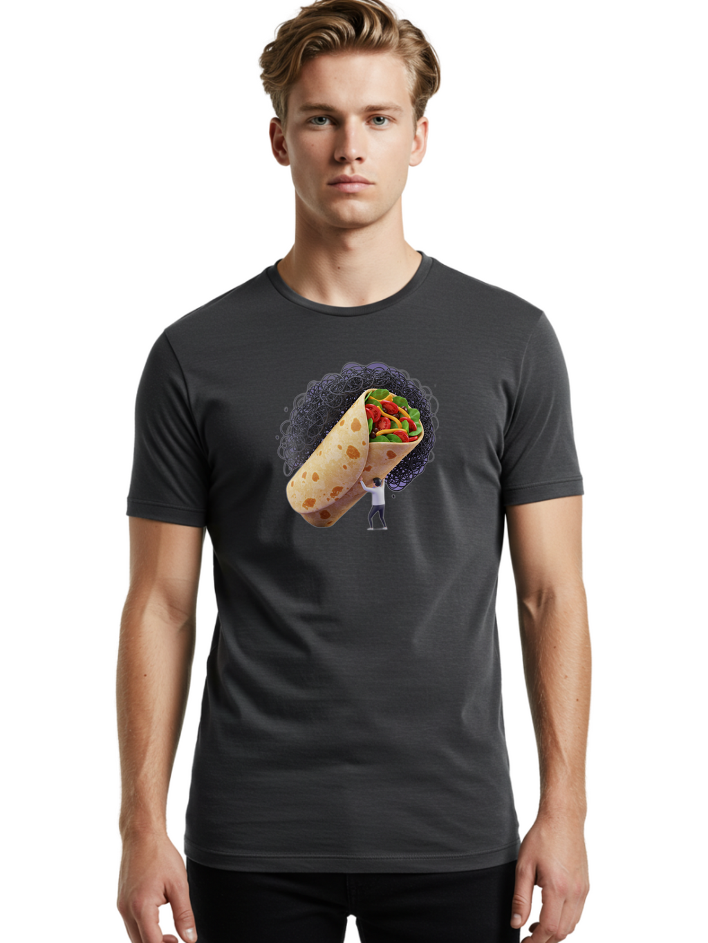Burrito-And-Man Men'S Graphic Tee, 100% Cotton, Comfortable Casual Summer Wear, Machine Washable, Vintage Camera, Old Camera, Antique Camera, Black Camera, Classic Photography, Photography Equipment, Nostalgic Device, Film Camera, Camera Art Bao157