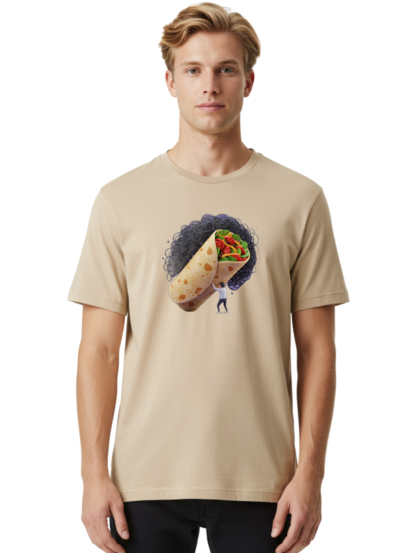 Burrito-And-Man Men'S Graphic Tee, 100% Cotton, Comfortable Casual Summer Wear, Machine Washable, Vintage Camera, Old Camera, Antique Camera, Black Camera, Classic Photography, Photography Equipment, Nostalgic Device, Film Camera, Camera Art Bao157