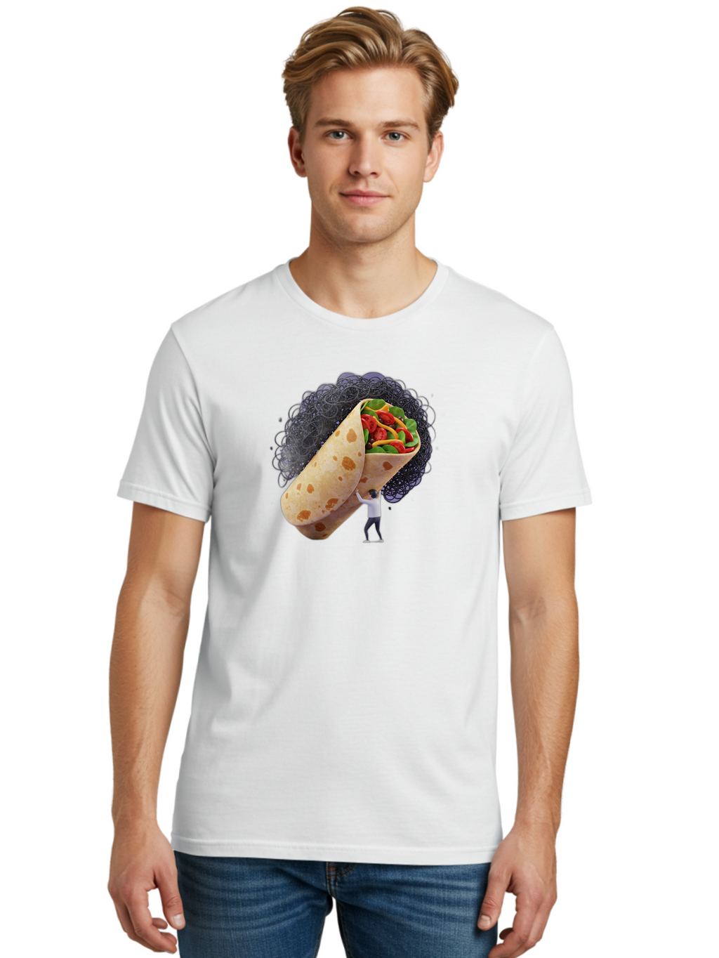 Burrito-And-Man Men'S Graphic Tee, 100% Cotton, Comfortable Casual Summer Wear, Machine Washable, Vintage Camera, Old Camera, Antique Camera, Black Camera, Classic Photography, Photography Equipment, Nostalgic Device, Film Camera, Camera Art Bao157