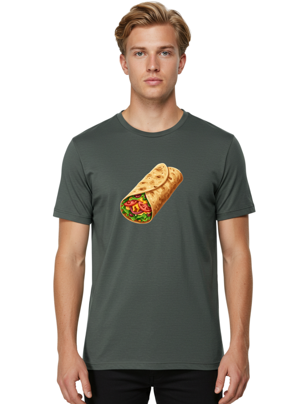 Burrito Men'S Graphic Tee, 100% Cotton, Comfortable Casual Summer Wear, Machine Washable, Vintage Camera, Old Camera, Antique Camera, Black Camera, Classic Photography, Photography Equipment, Nostalgic Device, Film Camera, Camera Art Bao159