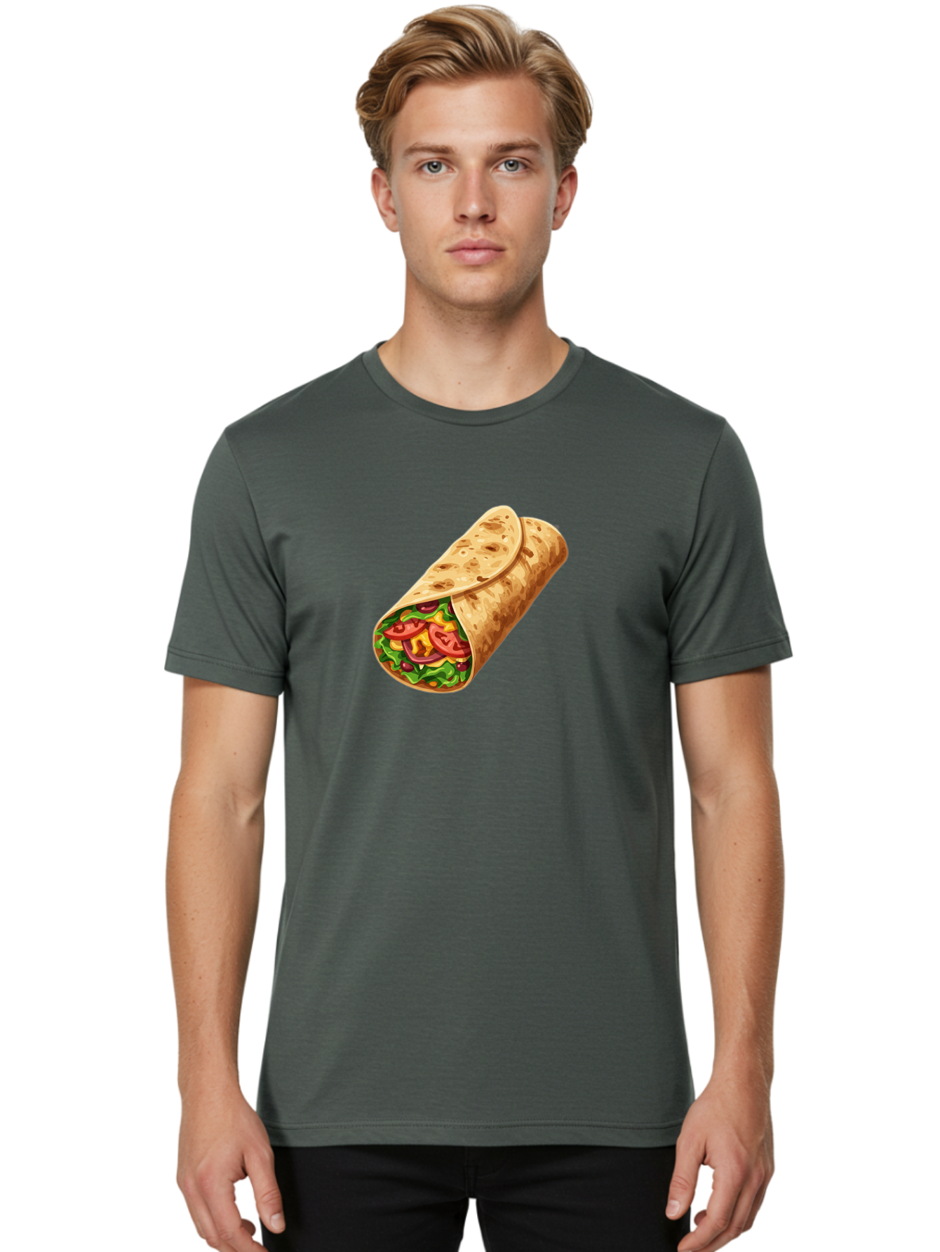 Burrito Men'S Graphic Tee, 100% Cotton, Comfortable Casual Summer Wear, Machine Washable, Vintage Camera, Old Camera, Antique Camera, Black Camera, Classic Photography, Photography Equipment, Nostalgic Device, Film Camera, Camera Art Bao159